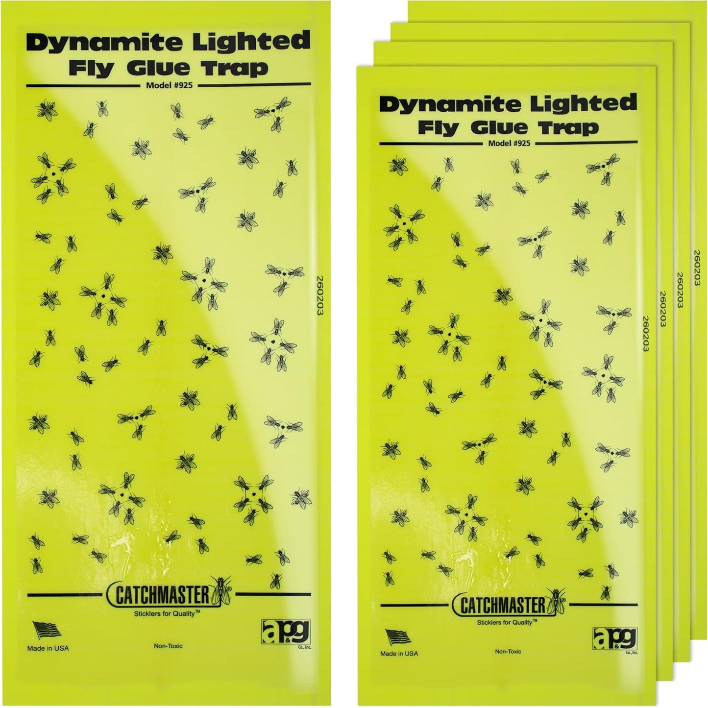 Catchmaster Pro Series Flying Insect Light Trap Replacement Board 5-PK, UV Light Fly Trap Refill, Adhesive Glue Boards, Bug Catcher, UV Lamp Mosquito Catcher, Home & Garage Pest Control