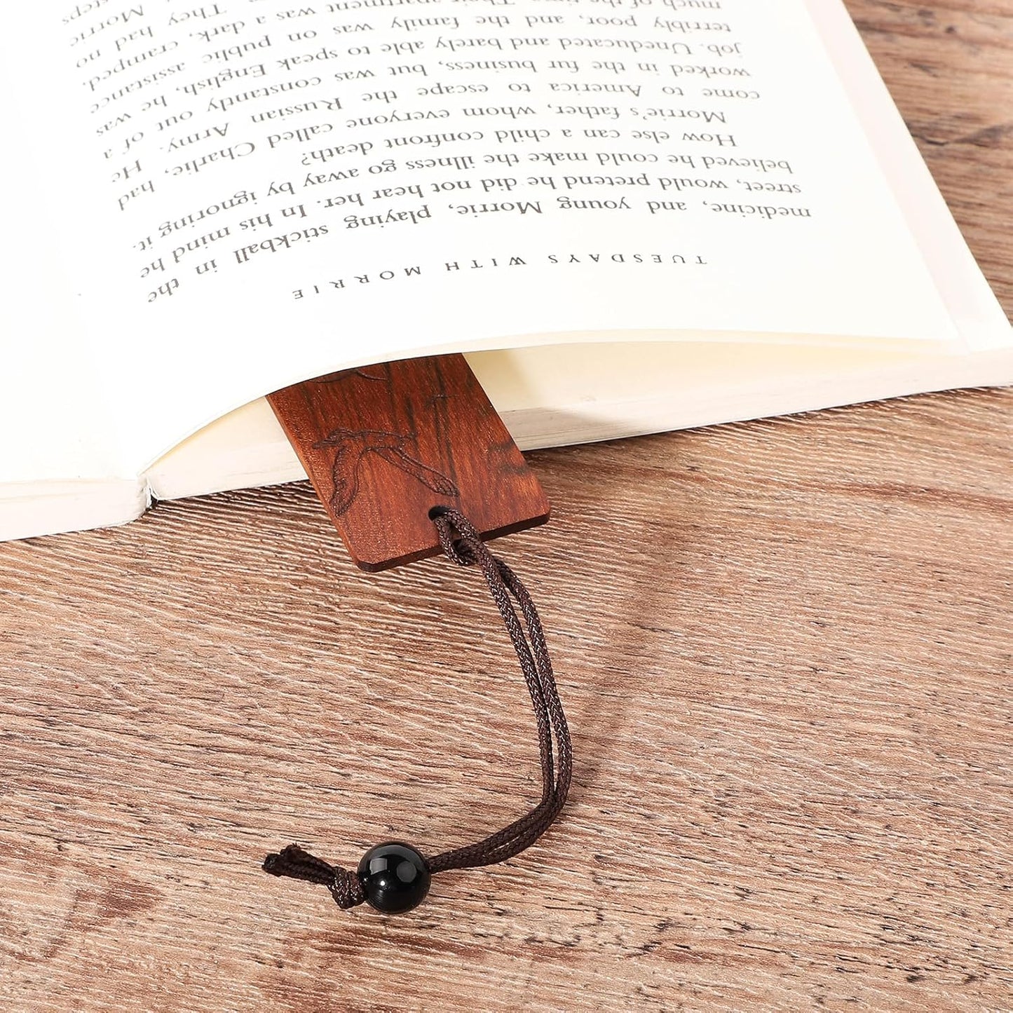 4Pcs Wood Bookmark for Men, Adventure Scenery Wooden Carving Book Mark Easter Gift for Men Book Lovers