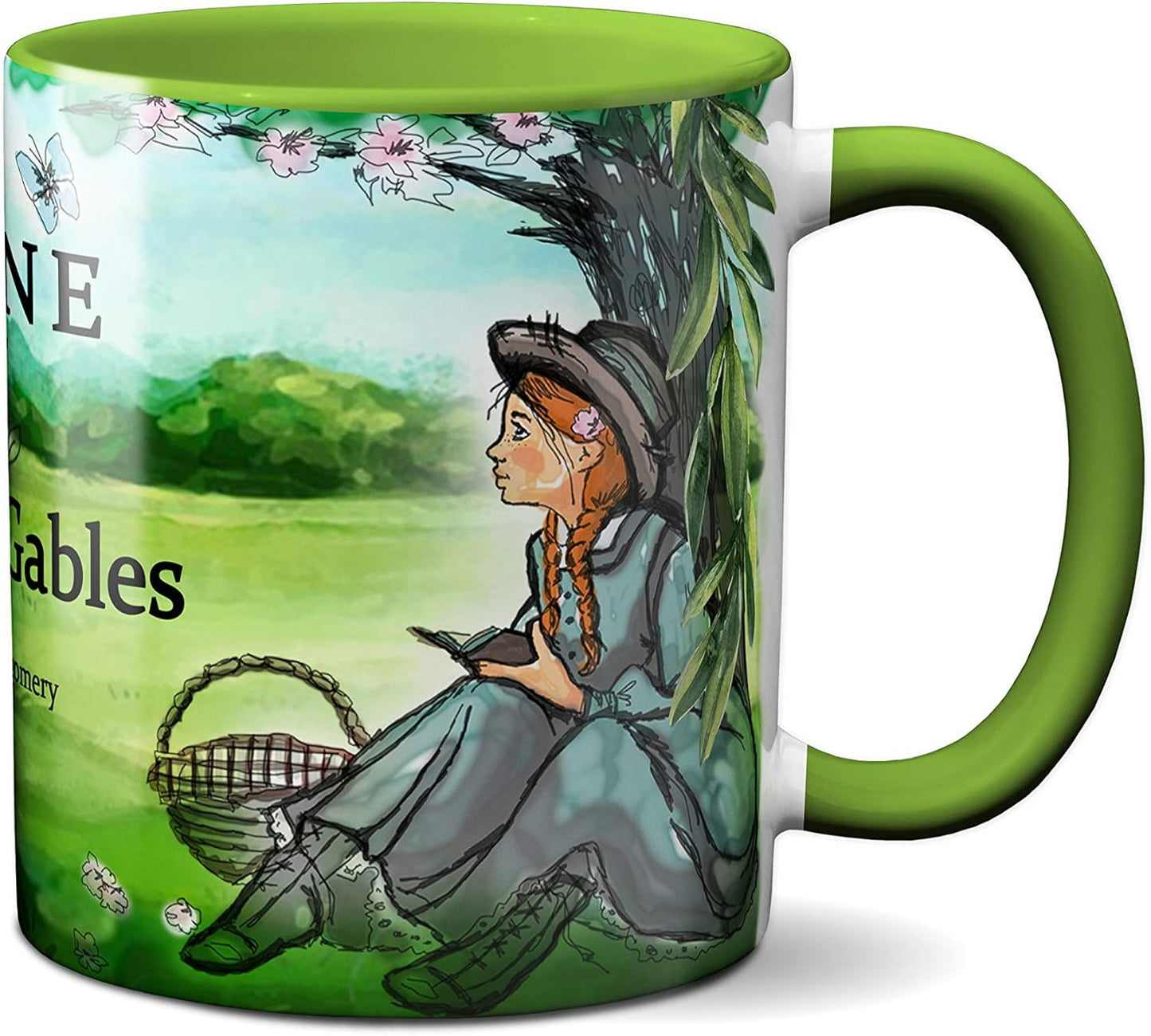 Anne of Green Gables by Lucy Maud Montgomery Coffee Mug With Book Design, Literature Lover Gift