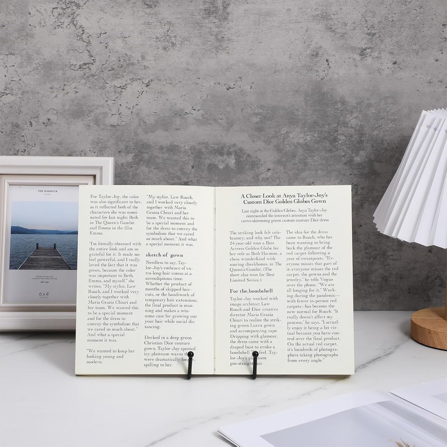 12 Pack 6 Inch Metal Plate Display Stands, Black Multi-Purpose Easel Stands for Photos/Books/Plaques/Artwork, Tabletop Holder