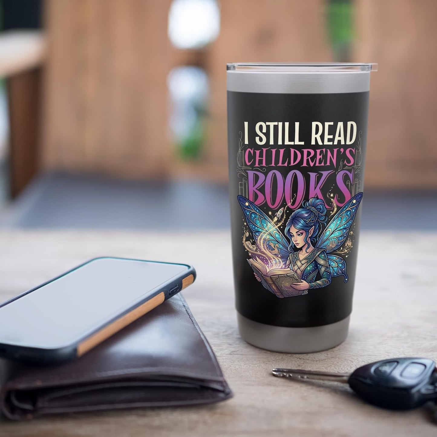 I Still Read Childrens Books Reading Teacher Librarian Stainless Steel Insulated Tumbler