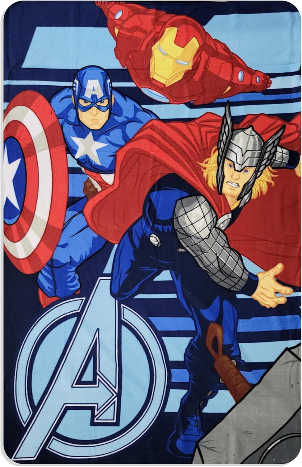 Avenger' Team Join to Save The World Cozy Fleece Throw Blanket 40" x 60" (Green)