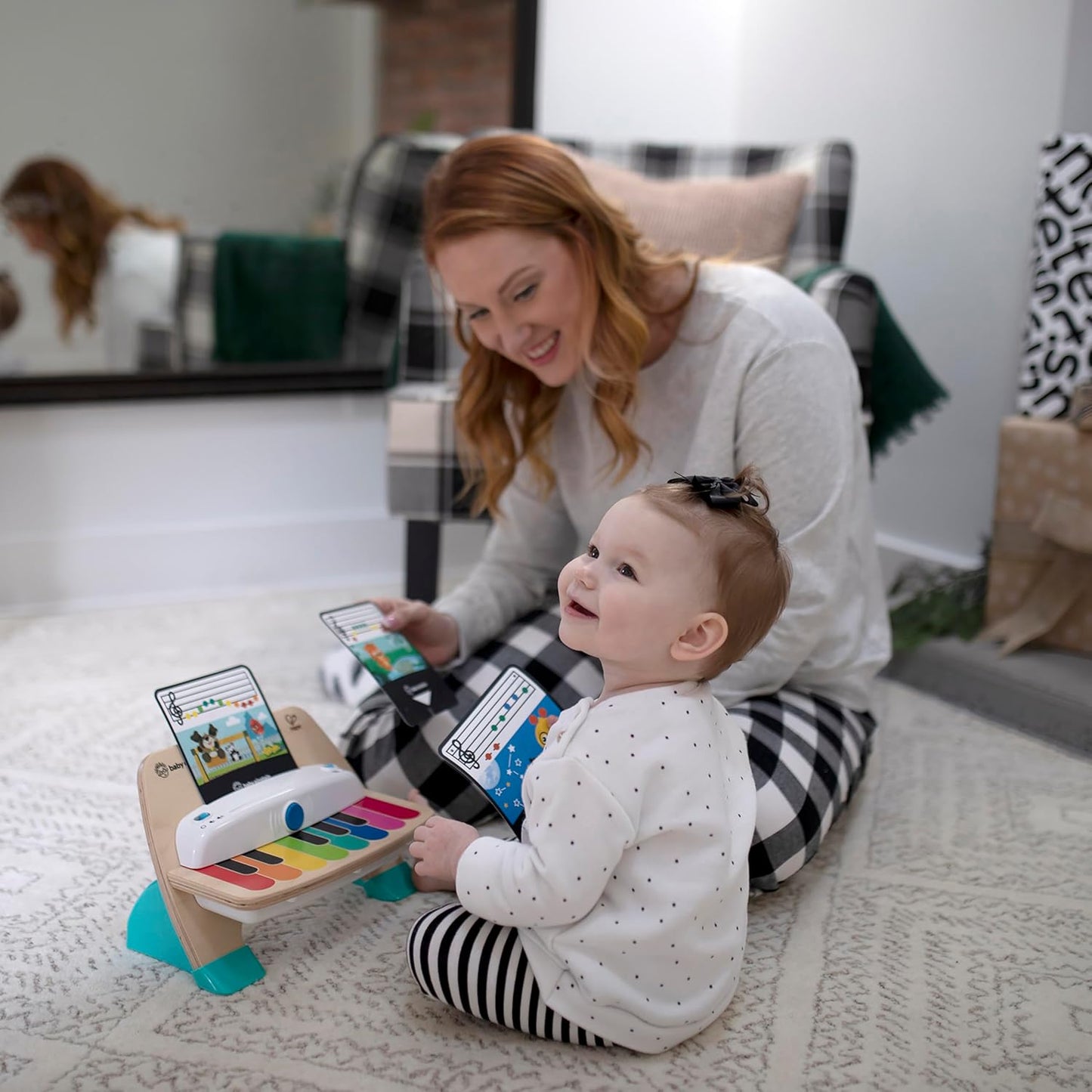 Baby Einstein and Hape Magic Touch Piano Wooden Musical Toddler Toy, Age 6 Months and Up