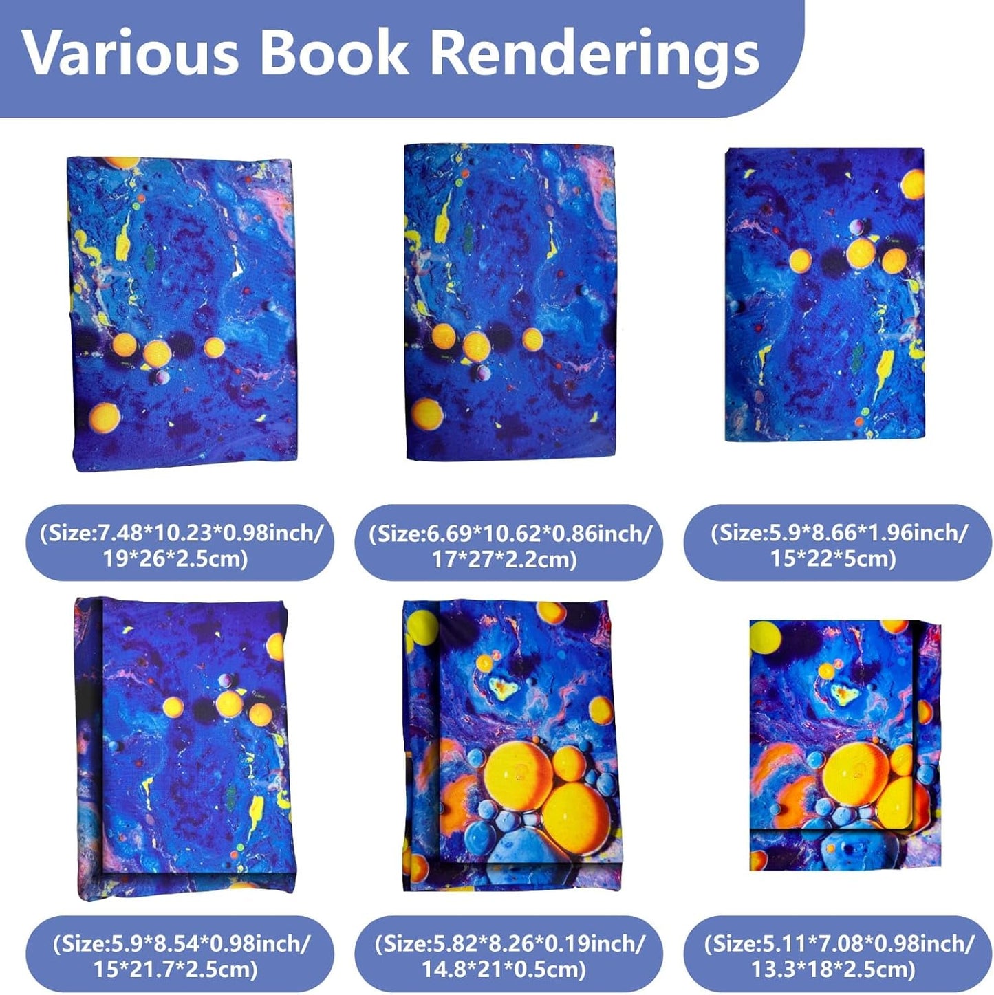 CRASPIRE Green Leaf Stretchable Book Cover Plant Washable Reusable Large Nylon Polyester Book Protector Elastic Notebook Wraps Suitable for Most Hardcover Books Students