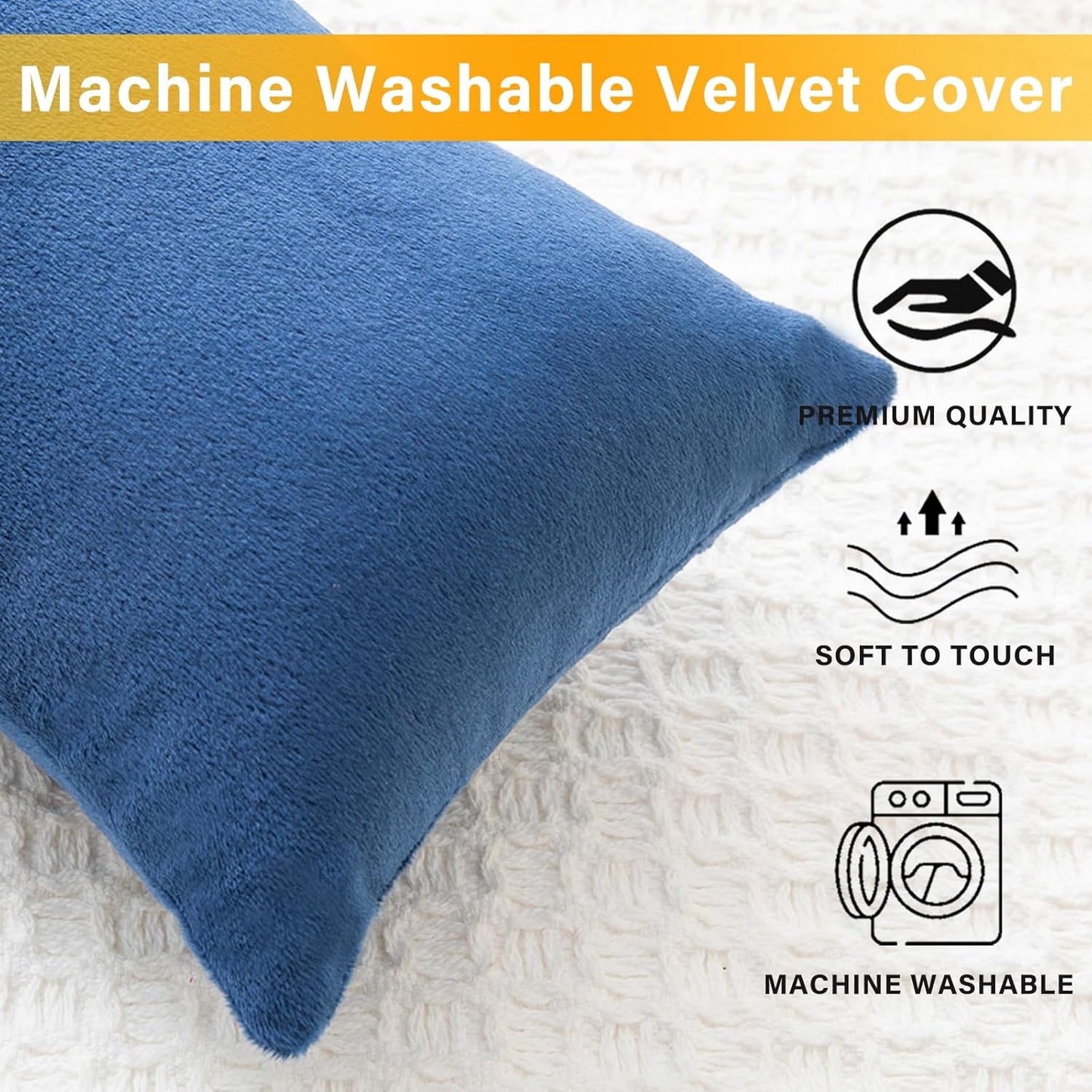 2 Pack Small Pillow, Memory Foam Mini Pillow 11 X 7 Inches for Travel, Sleeping, Nap and Neck, Knee, Lumbar Support, Tiny Cushion for Pet, Dogs (Blue)