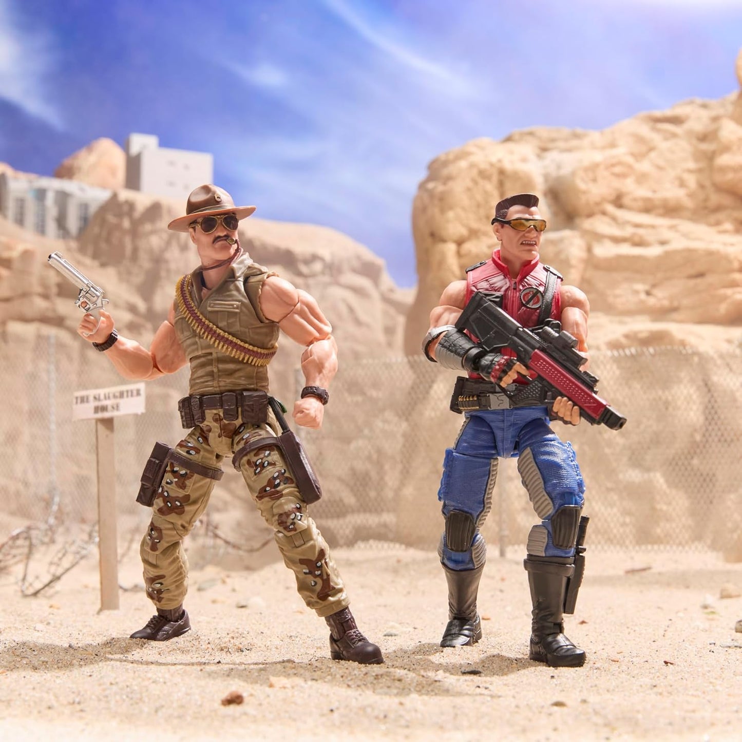 G.I. Joe Classified Series #173, SGT Slaughter & Felix Mercer Stratton, 2 Collectible 6 Inch Action Figures with 26 Accessories