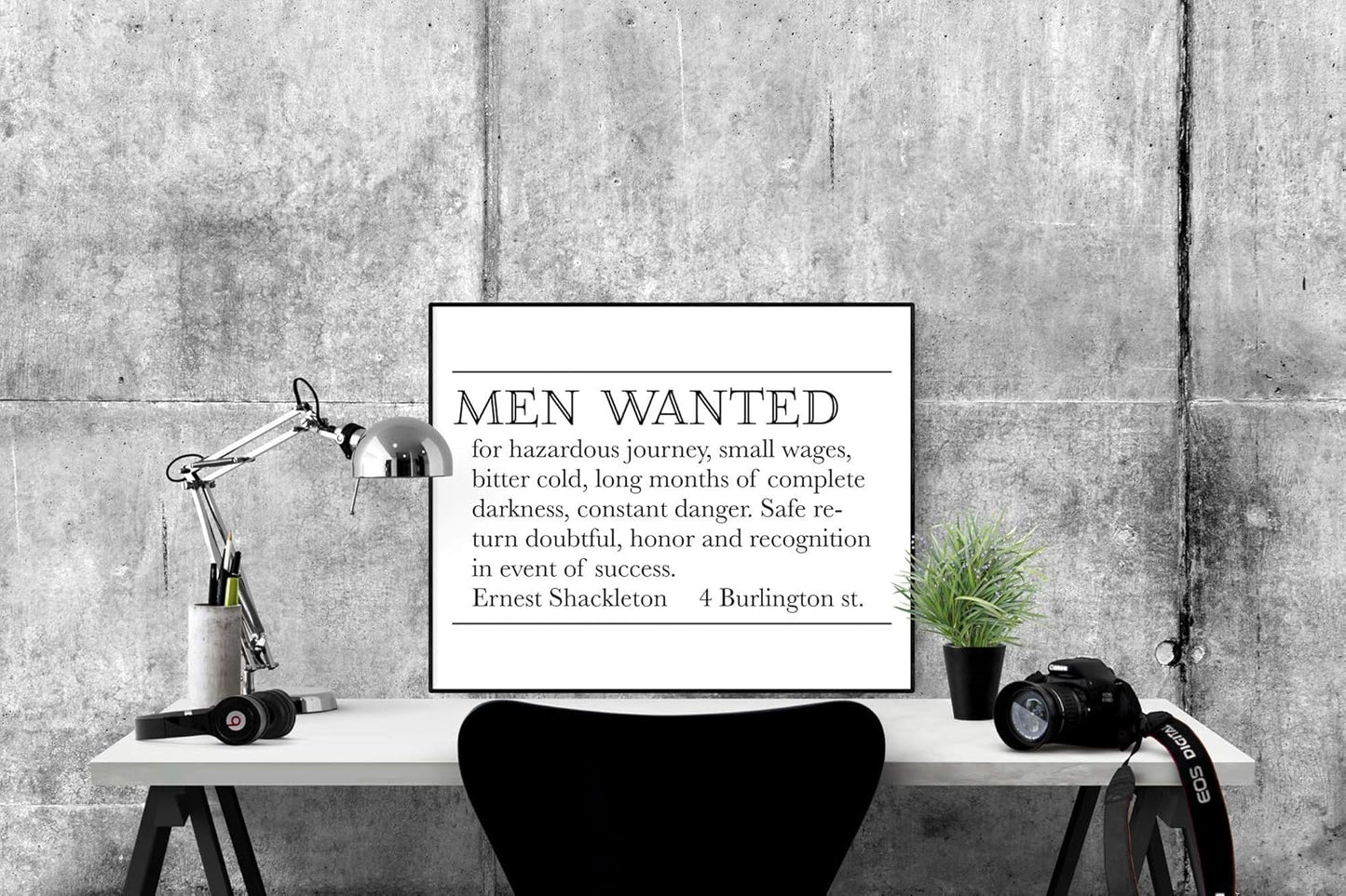 Ernest Shackleton Expedition Help Wanted Advertisement | Vintage Art Print (8x10)