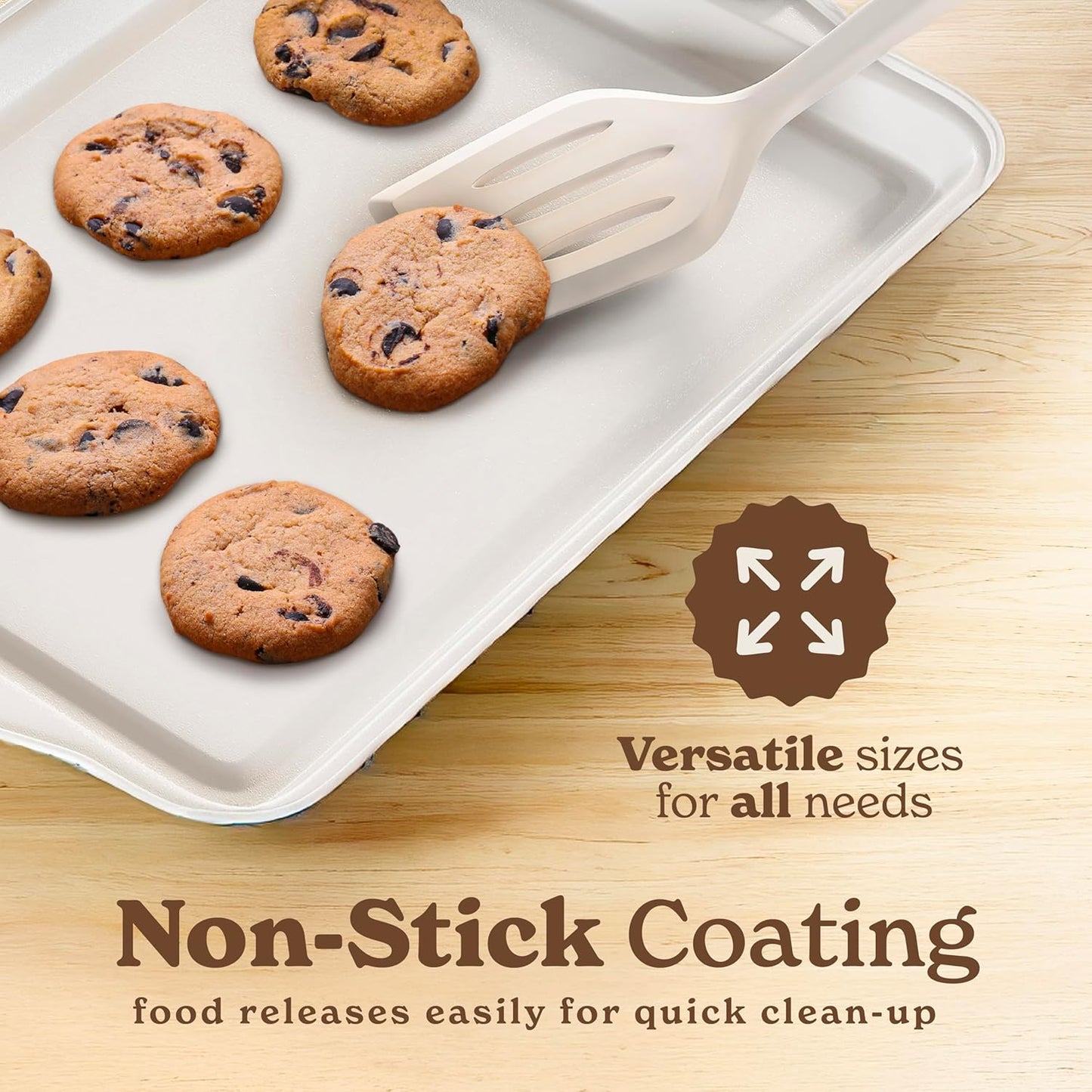 Country Kitchen Nonstick Stackable Bakeware Set - Durable, Easy Release Baking Set, Black, 10 Pcs