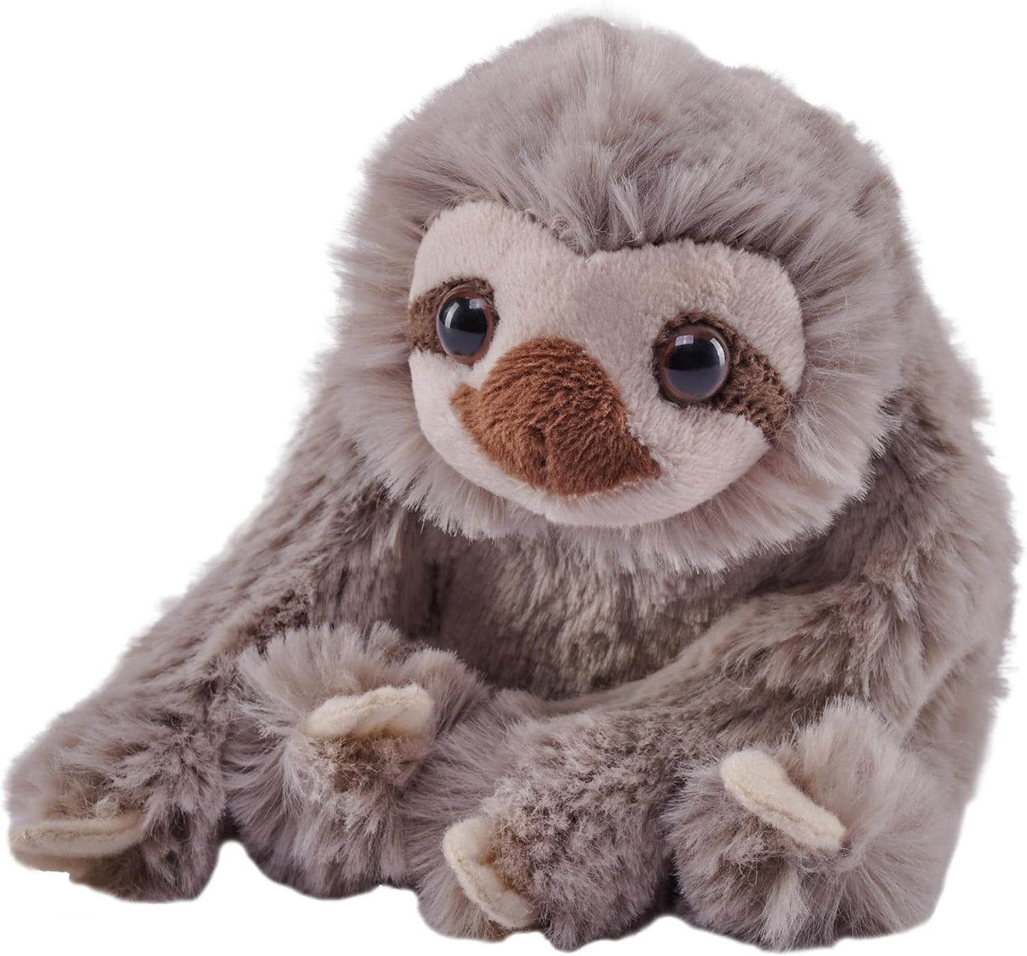Wild Republic Pocketkins Eco Sloth, Stuffed Animal, 5 Inches, Plush Toy, Made from Recycled Materials, Eco Friendly
