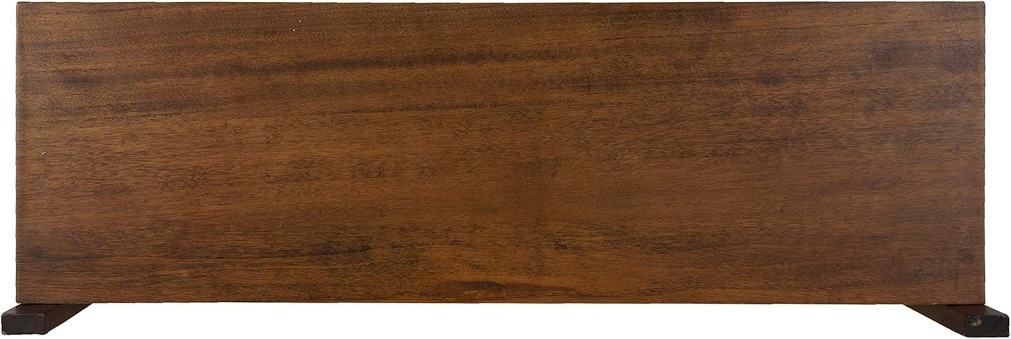 Kate and Laurel Meridien Mid-Century Wall Shelves, 24" x 8" x 24", Walnut, Transitional Wall Decor and Storage