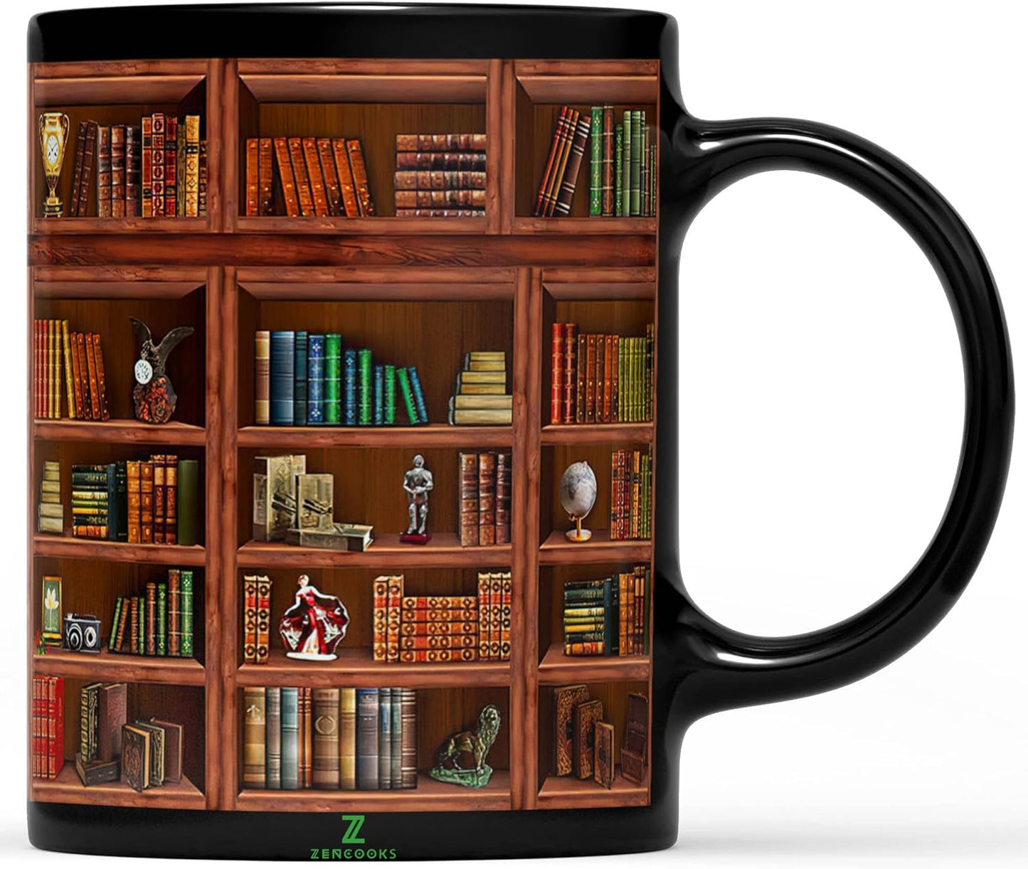 2IMT Book Mug Librarian Gifts for Book Lovers Women - Library Coffee Mug Books Club Gifts for Women - Reading Bookish Items Bookworm Librarian Lovers for Readers Writer Black 11oz | Library Bookshelf, for Readers, Librarian Club Cup, Bookish Items, Bookwo