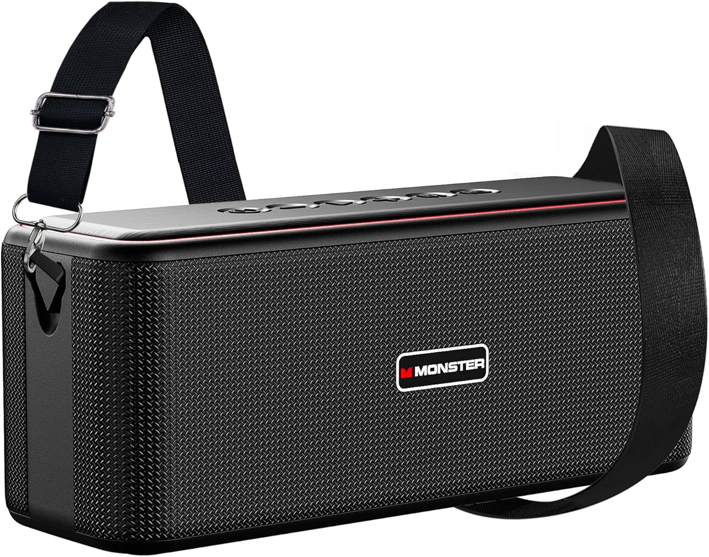 Monster Shock Pro Bluetooth Speaker with Strap, 80W Loud Speaker with Deep Bass, Portable Wireless Speakers with TWS, Long Playtime & Waterproof for Outdoors/Indoors, Supports AUX/TF Card/USB Audio