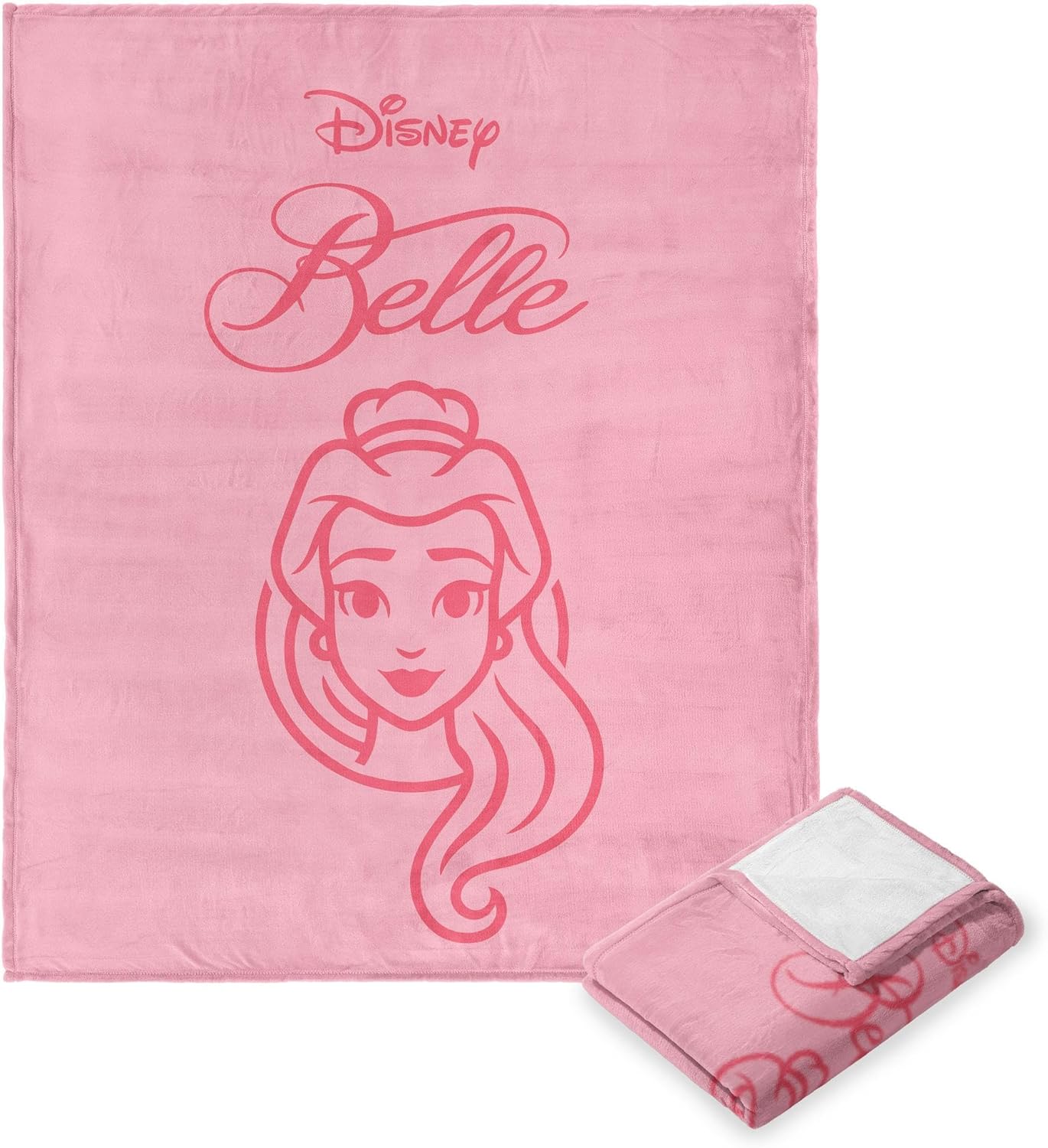 Northwest Disney Princess Silk Touch Throw Blanket, 50" x 60", Iconic Belle