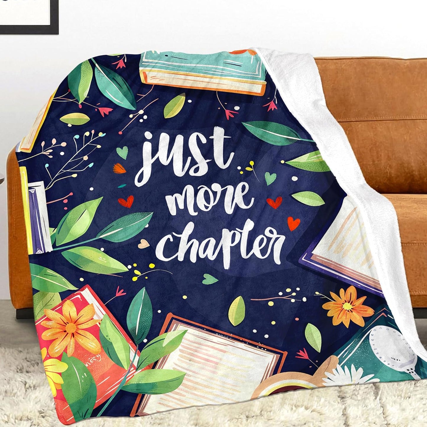 Book Blanket for Book Lovers, Super Soft Unique Reading Books Decor Throw Blanket Gifts for Readers Women Girls Teachers, Warm Cozy Fuzzy Plush Fleece Flannel Throw Blankets 50"x40" for Couch