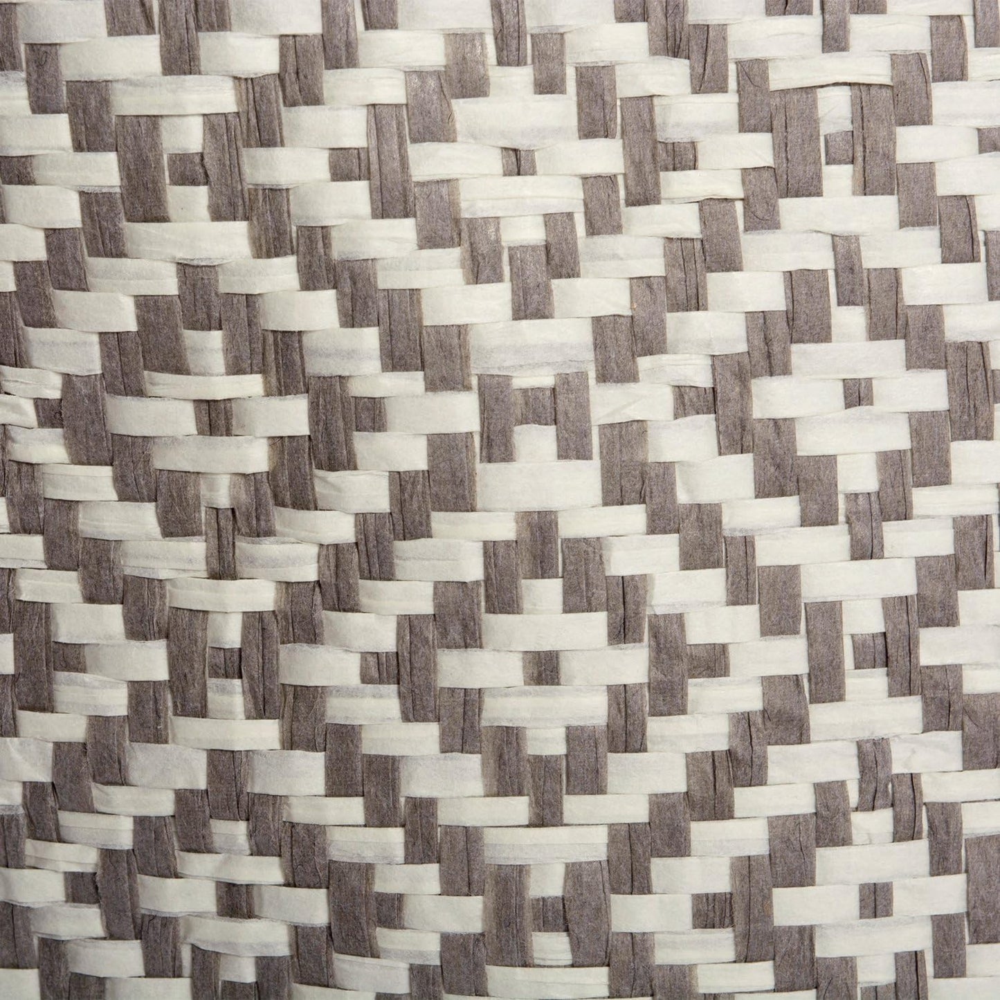 DII Woven Paper Storage Bin, Geo Diamond, Gray, Medium Rectangle