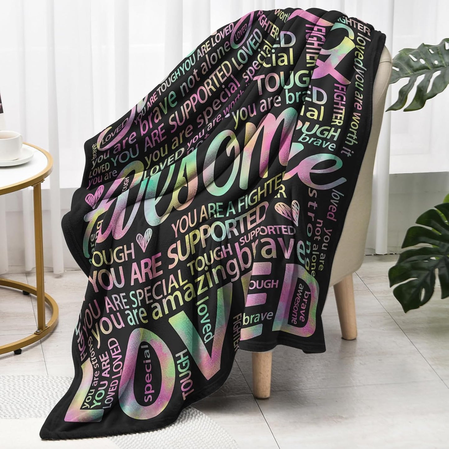 Get Well Soon Blanket – Super Soft Hug Throw for Post Surgery Recovery, Cancer Care & Hospital Gifts for Women & Men, Thinking of You Comfort Gifts 60"x50"