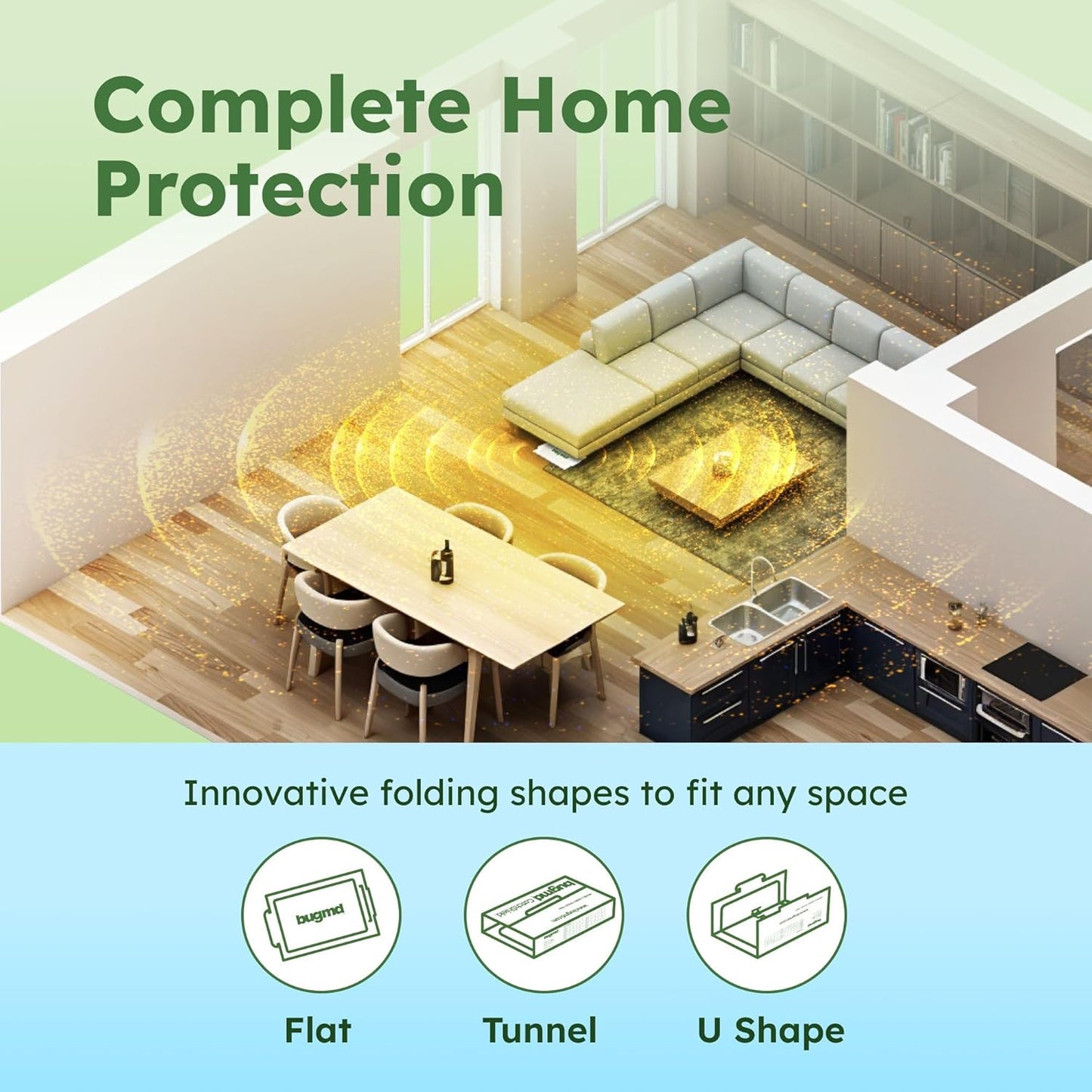 BugMD CatchShield Glue & Sticky Traps for Mice, Rats & Insects – Non-Toxic Pest Control, 24-Pack, Pet & Family Friendly, Extra-Strength, Ready-to-Use Adhesive Traps