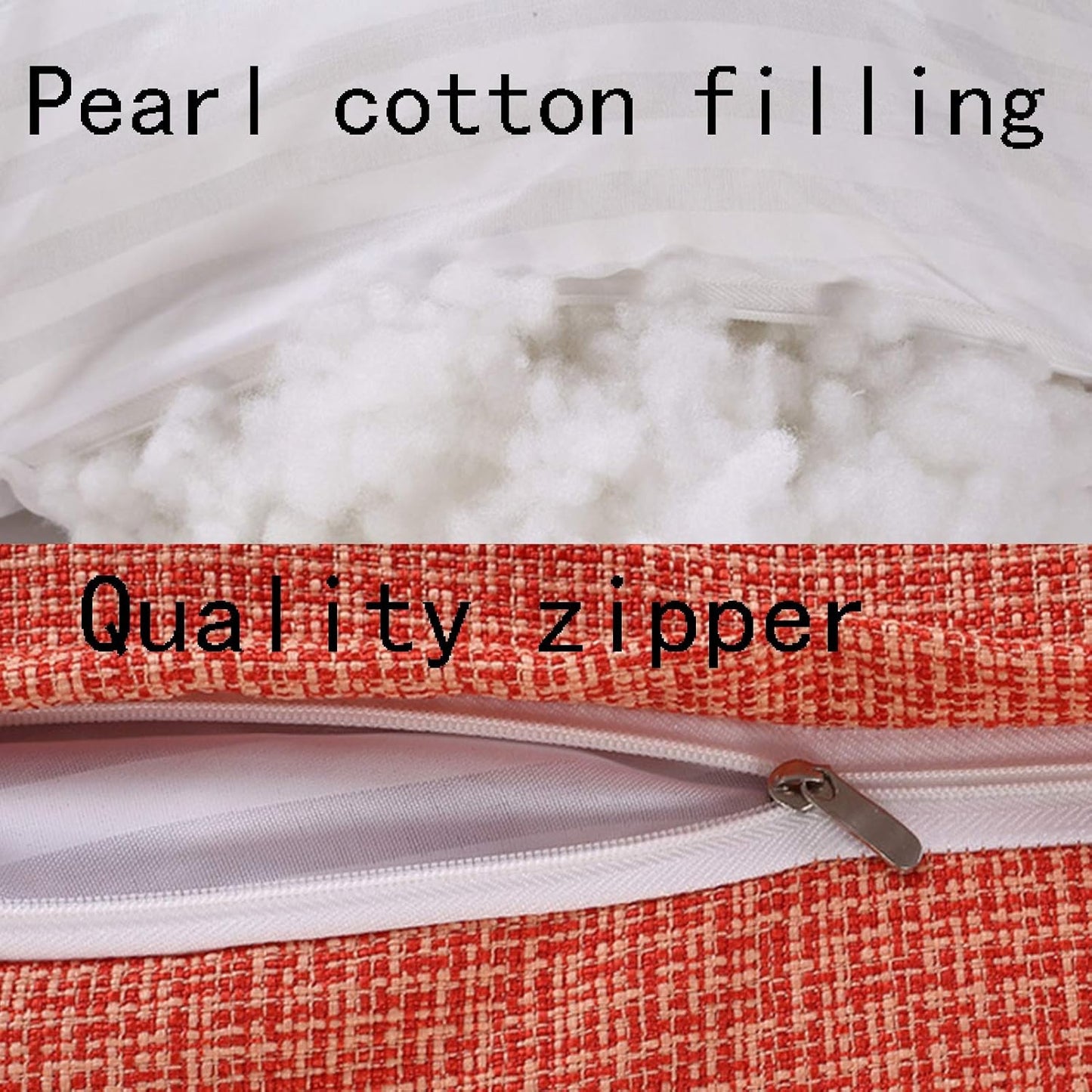 Reading Pillow Height-Adjustable Linen Fabric Throw Back Support Triangle Pillow for Car Seat Home Travel 5 Color 2 Size (Color : White Size : 55x30x50cm(2 Pieces)) (Orange 55x30x50cm(2 Pieces))