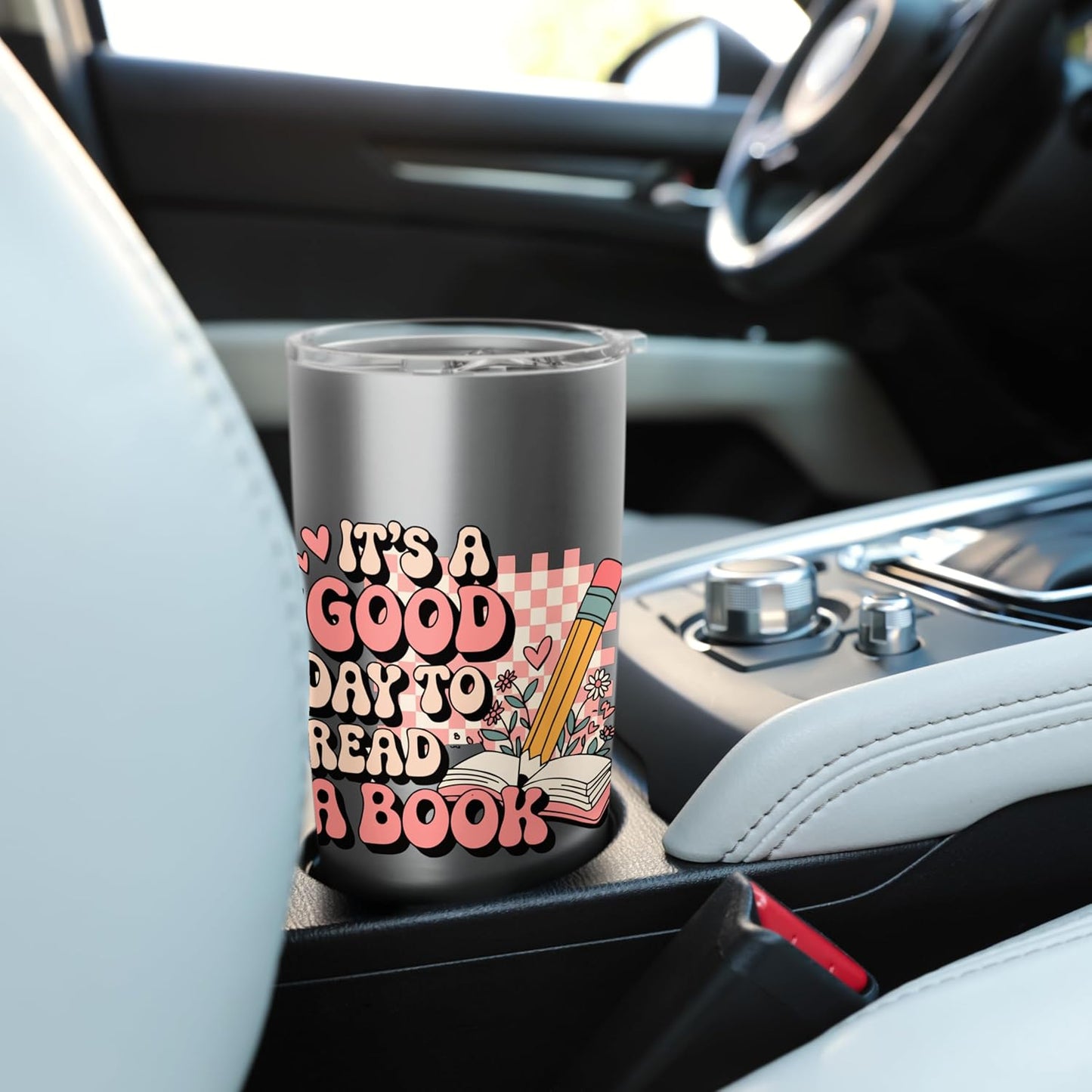 It's A Good Day To Read A Book Librarian Reading Book Lovers Stainless Steel Insulated Tumbler
