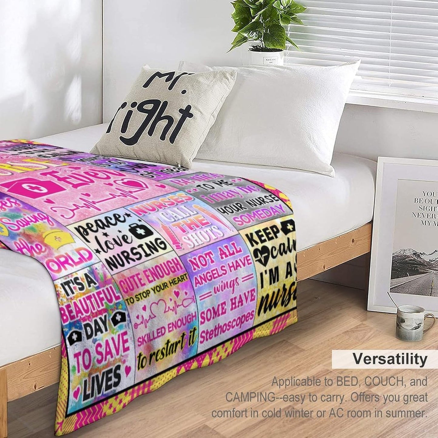 Nurse Gifts for Women Soft Cozy Nurse Blanket Nurses Appreciation Gifts, LPN RN Nurses Week/Day Gift for Nursing, Nursing School Graduate Birthday 50"X40"