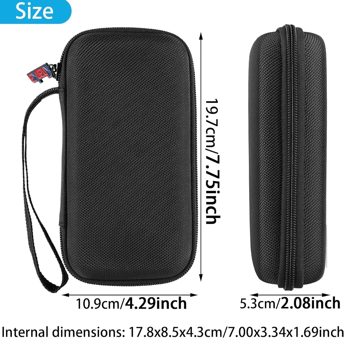 khanka Hard Travel Case Replacement for Anker Power Bank, 20,000mAh Portable Charger,Case Only.(Black)