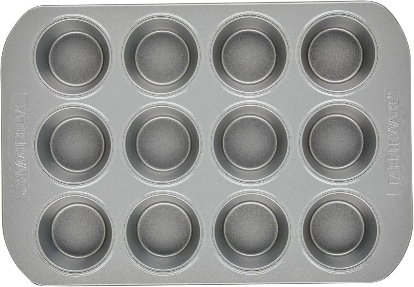 Farberware 12-c. Nonstick Nonstick Bakeware Muffin Pan, Gray