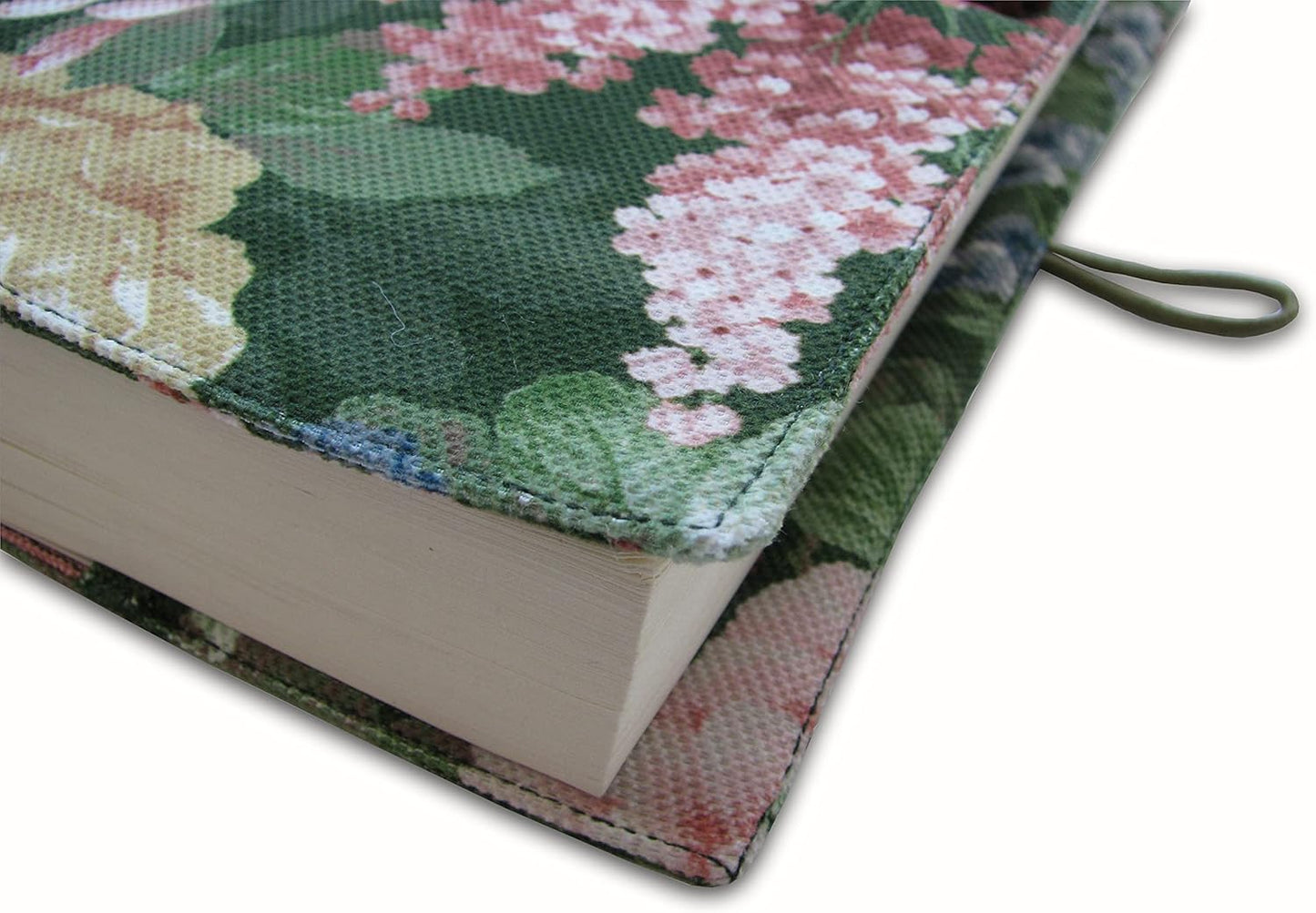 Book Cover, Fabric Novel for Adult for Paperback, Flower Spring Pattern, Cloth Washable Book Protector - Padded Case Sleeve Bag, 5.5 x 8.2 x 1.6