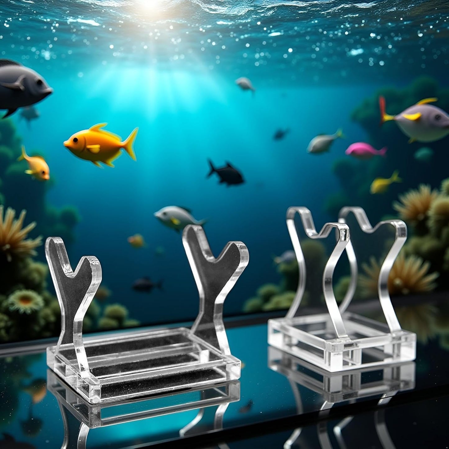 Acrylic Fishing Lure Display Stands, Fishing Lure Display Stands Clear Larger Fishing Lures Easels, for Baits Lure Display,Fishing Lures Storage Decoration for Fishing Store Baits Accessories
