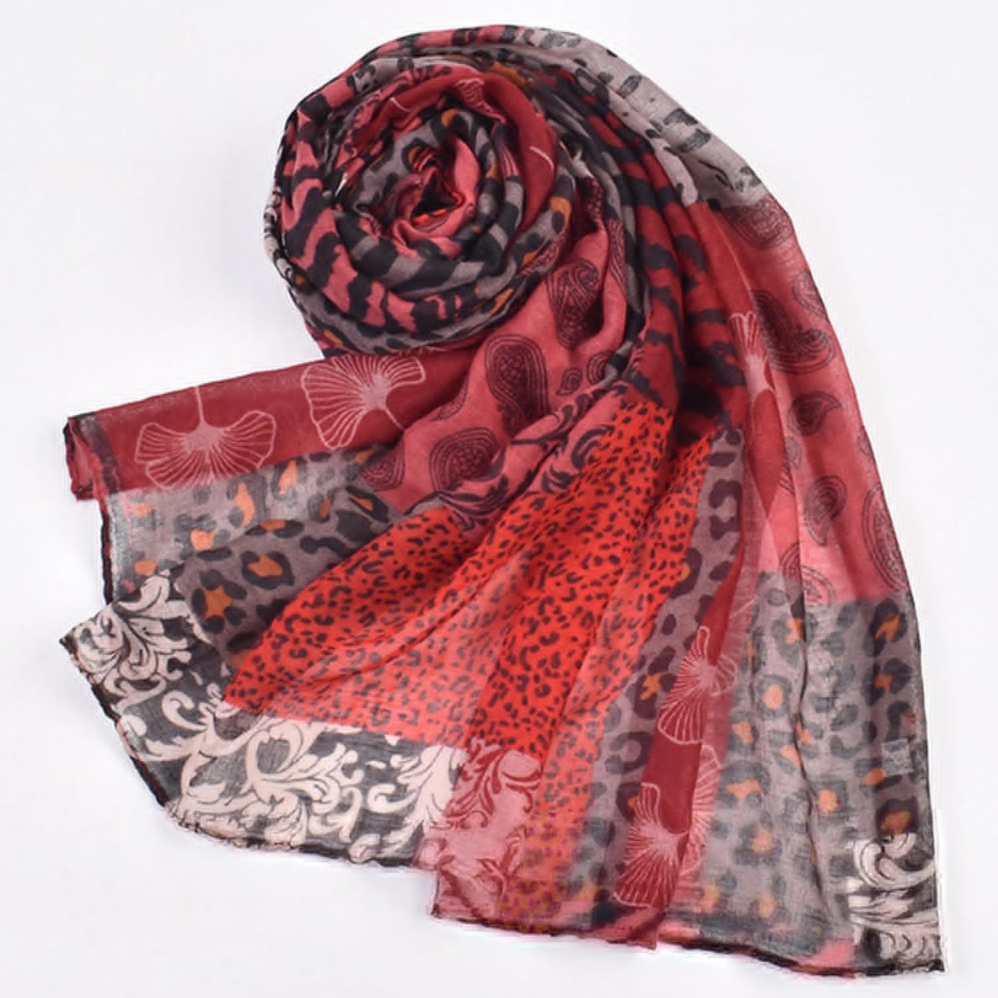 Leopard Print Shawls and Wraps for Womens Cheetah Hijab Scarf Voile Sheer Beach Scarves Sunscreen Head Shawl