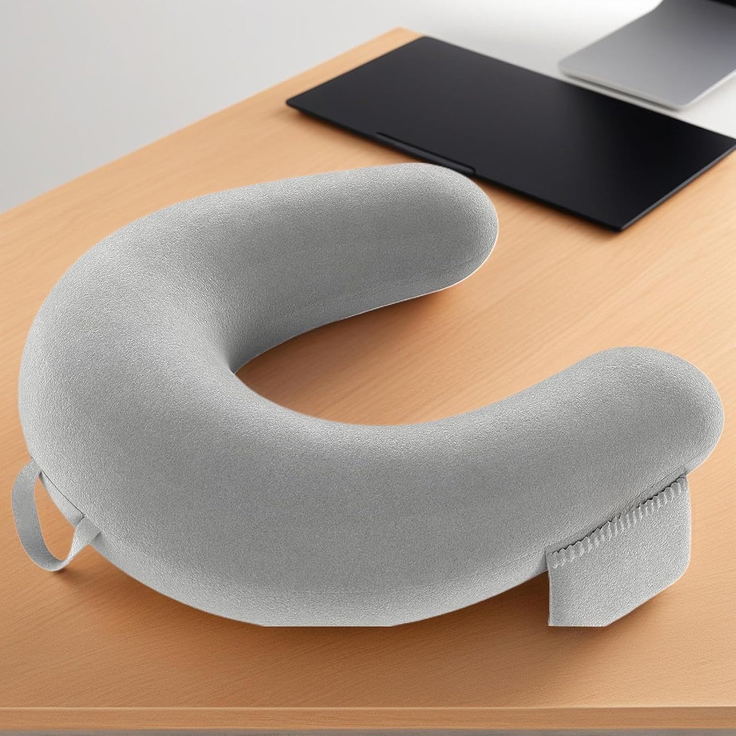 Reading Lap Pillow - U Shape Cushion,Bed Chair Pillow,for Adults Elbow Rest Reduces Fatigue Desk Couch Floor Sofa Sitting Working Crocheting Writing