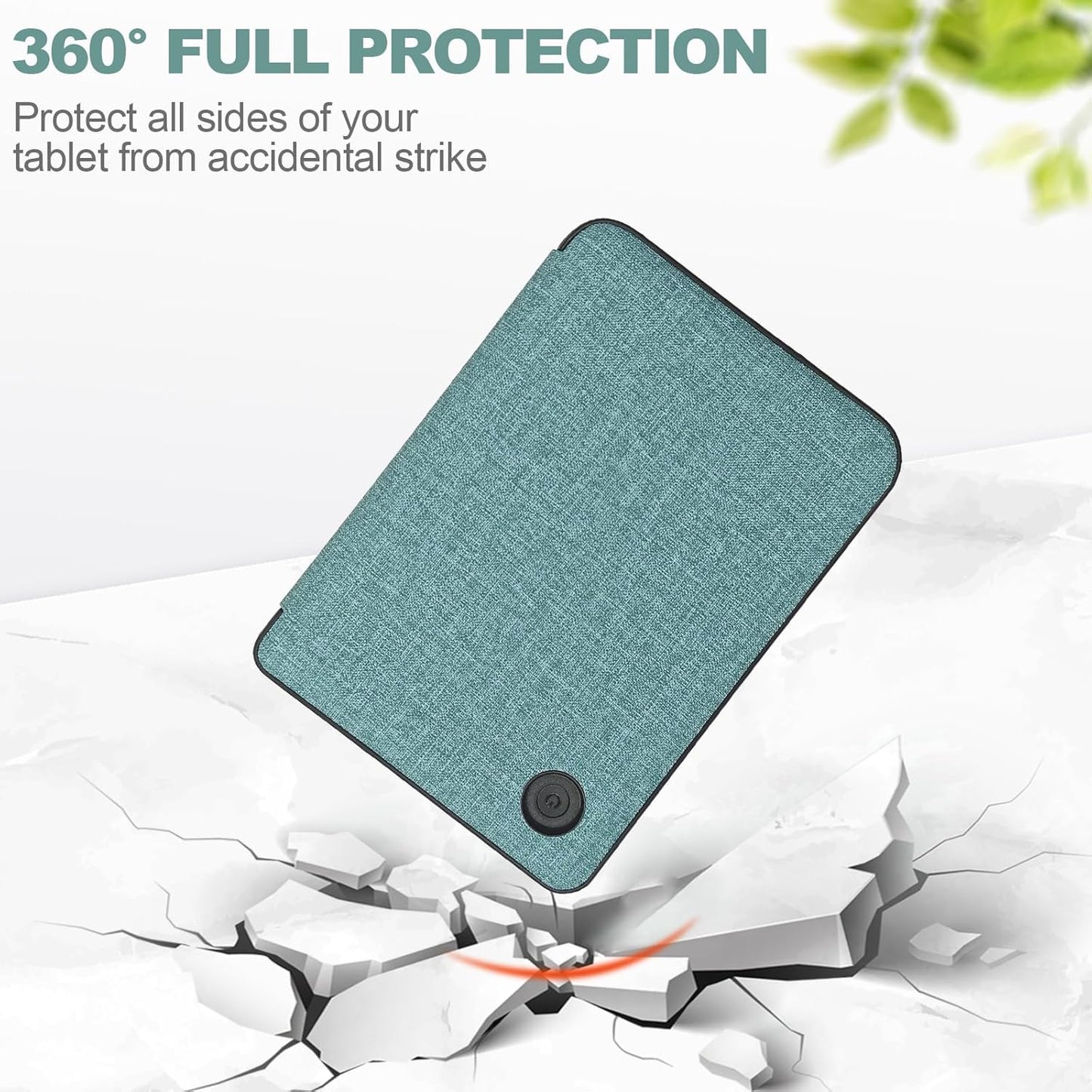 Case for Kobo Clara Slim Lightweight Premium PU Leather 6 Inch Cover with Auto Sleep/Wake, Agave Green