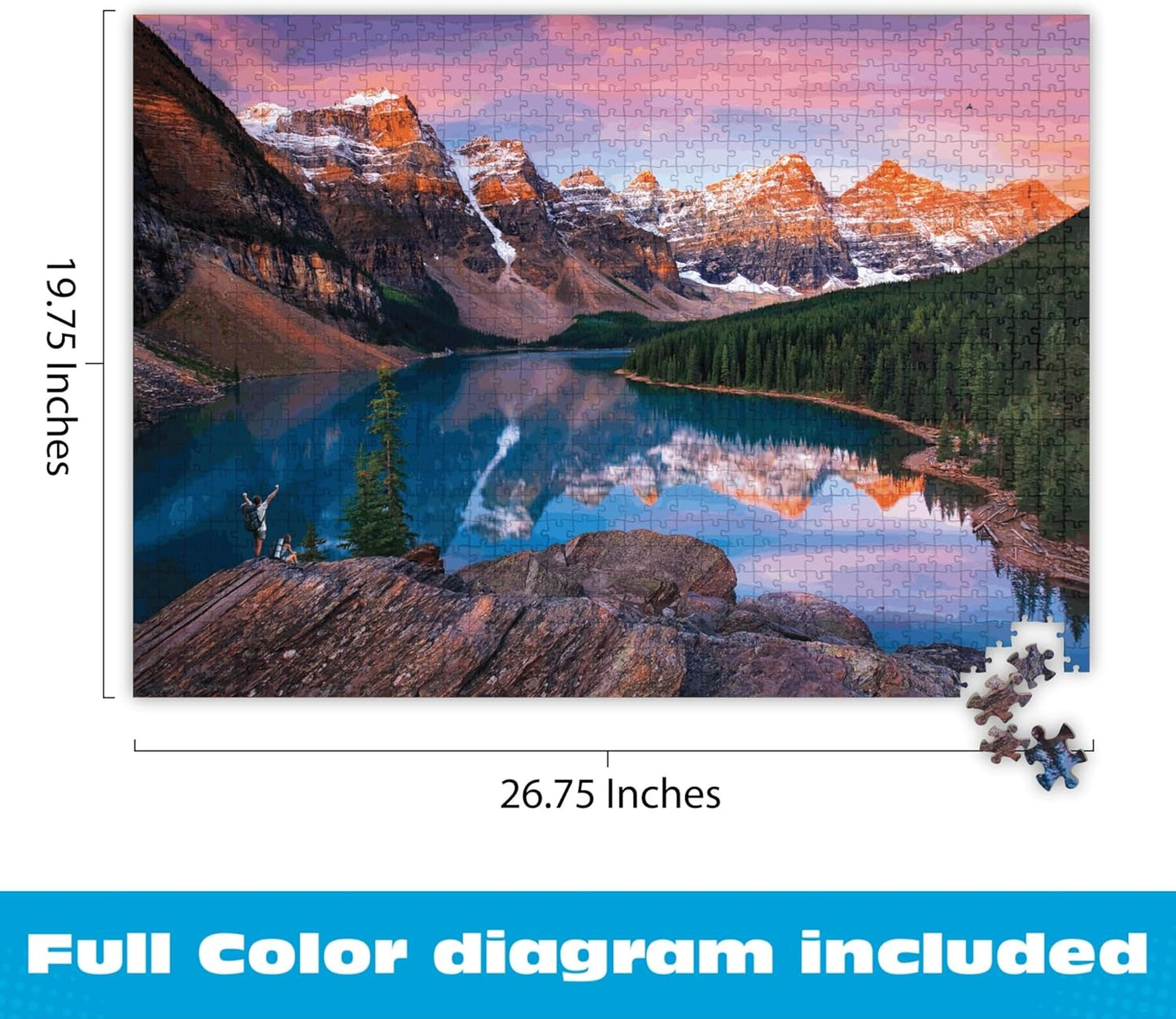 Buffalo Games - Mountains on Fire - Chip Phillips - 1000 Piece Jigsaw Puzzle for Adults - Challenging Mountain Sunset Puzzle Perfect for Game Nights - Finished Size 26.75 x 19.75