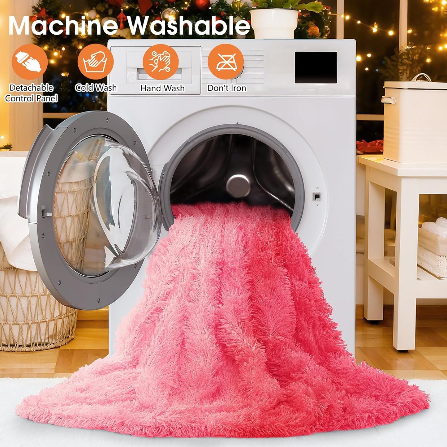 Heated Electric Blanket Twin,Warm Winter Birthday Gifts for Women Her Grandma–Faux Fur with Soft Sherpa,10 Heat Settings,5 Time Settings with Fast Heating, 62x84, Baby Pink