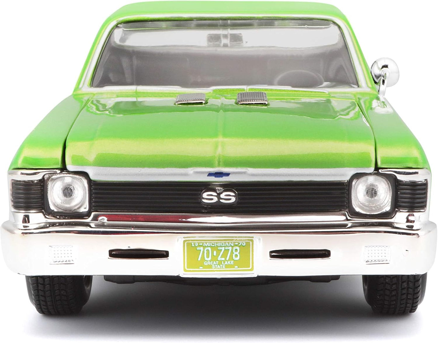 Maisto 1:24 Scale 1970 Chevrolet Nova SS Diecast Vehicle (Colors May Vary) , Green