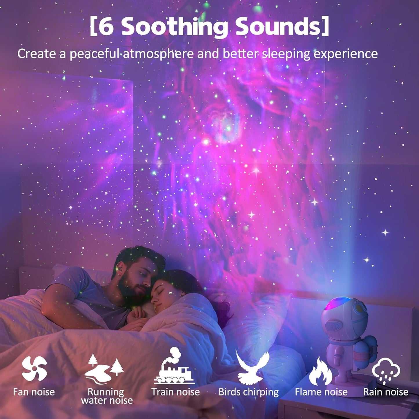 Apollo Star Galaxy Projector Night Light with 16 Light Effects, Nebula Ceiling LED Lamp for Bedroom and Room Decor, for Parties&Christmas &Birthday& Kids Gifts (Blue)