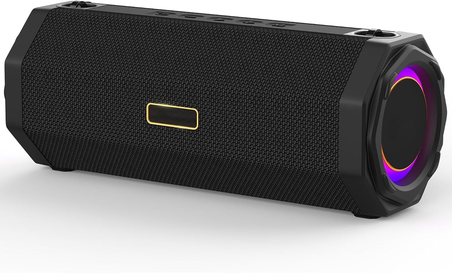 Monster Speaker S200 Wireless Portable Bluetooth Speaker, 24H Playtime, IPX6 Waterproof, 50W Stereo Sound, Bluetooth 5.4, Dual Bass Speakers, Perfect for Home, Parties, and Travel.Black