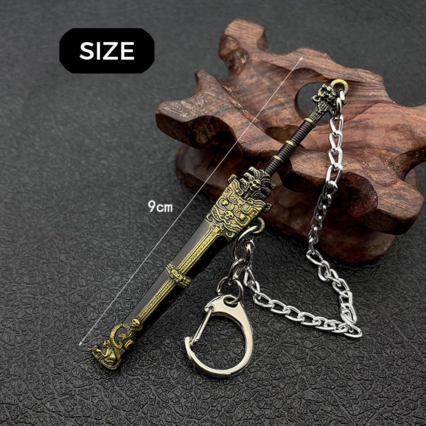 2 Pcs Metal Sword Bookmark Set with Scabbard, Mini Sword Book Mark for Men & Women, Vintage Bronze Daggers Reading Accessories, Unique Gifts for Book Lovers, Teachers, Students (Black & Yellow)