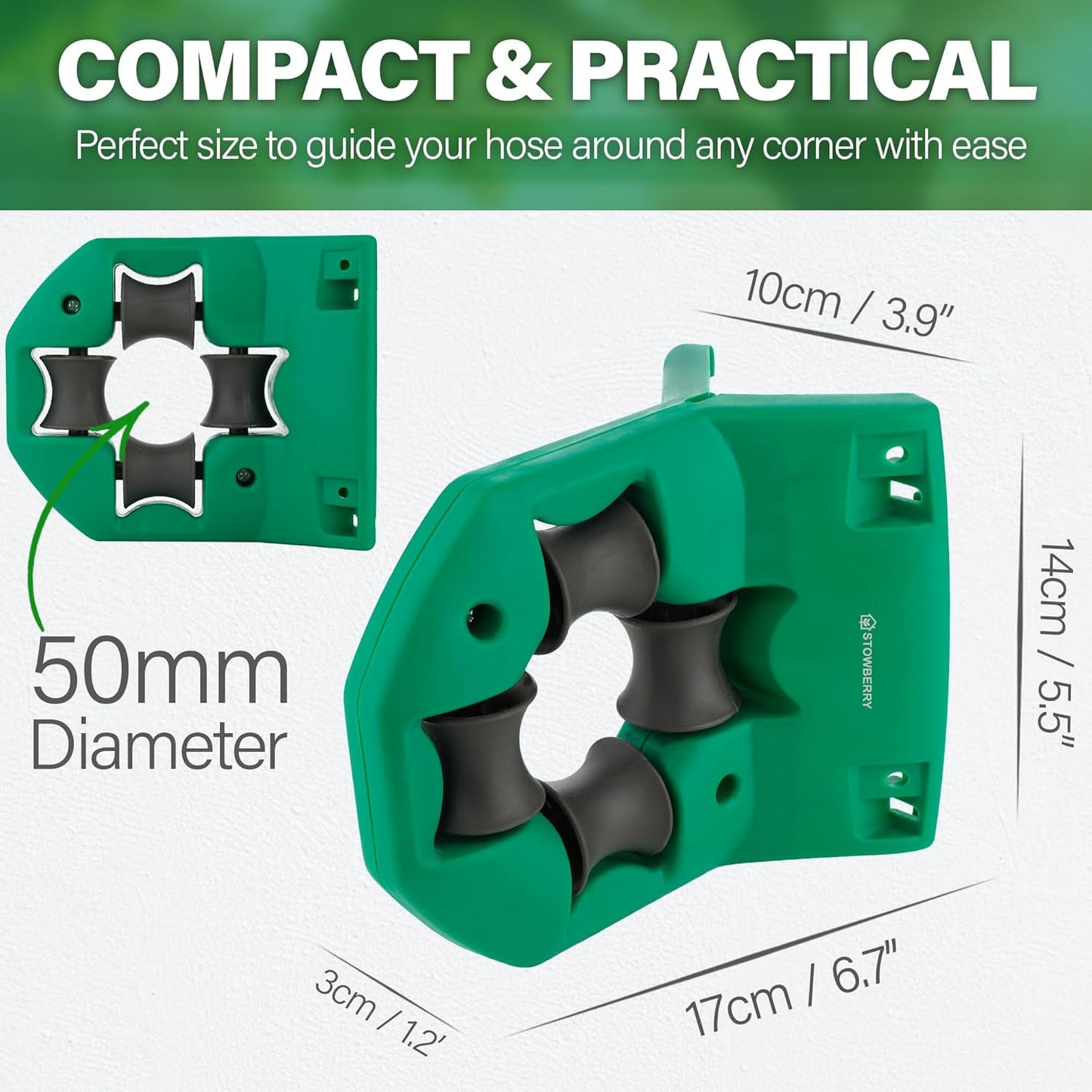Garden Hose Pipe Roller Guide – Corner & Wall Hose Guide Tool for Preventing Kinks, Protecting Plants, and Easy Garden Watering