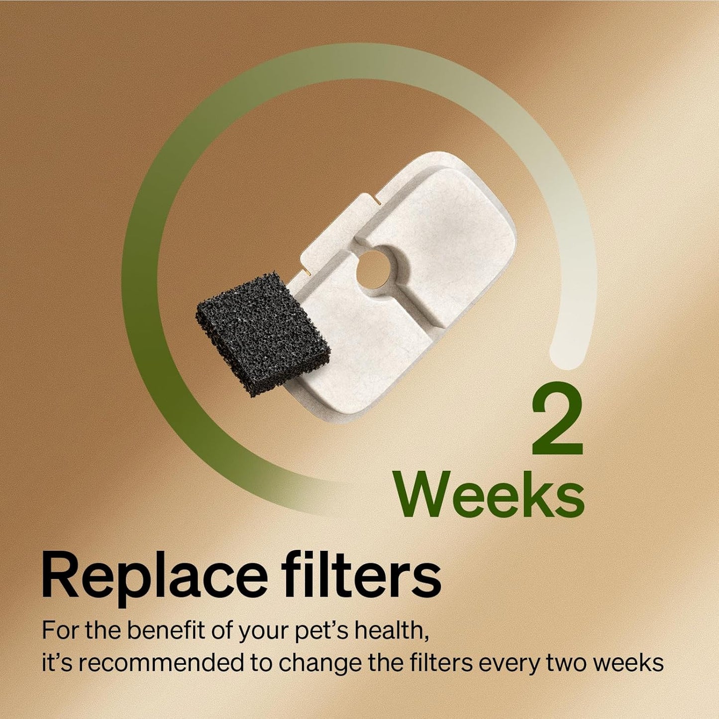 PETLIBRO Drinking Fountain Filter Pack of 8 for Dockstream Cat Fountain Drinking Fountain for Cat PLWF005, PLWF115, PLWF105, 4-Month Set Replacement Filter for Cat Drinking Fountain, White