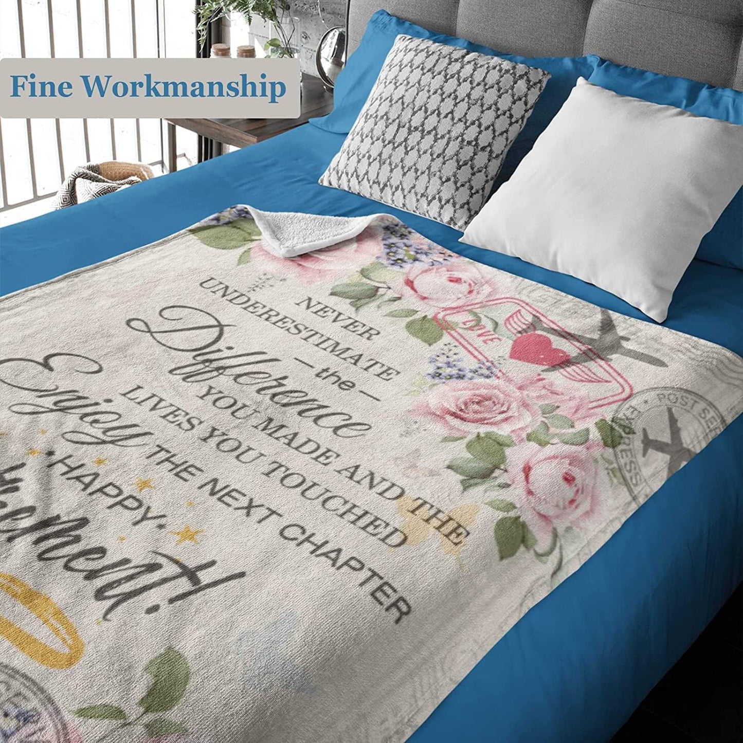 Retirement Gifts for Women 2026, Retired Gifts for Women, Retirement Gifts for Teachers Nurses Mom Grandma Friend, Farewell Gifts for Coworkers Boss, Retirement Throw Blanket 60"x 50"