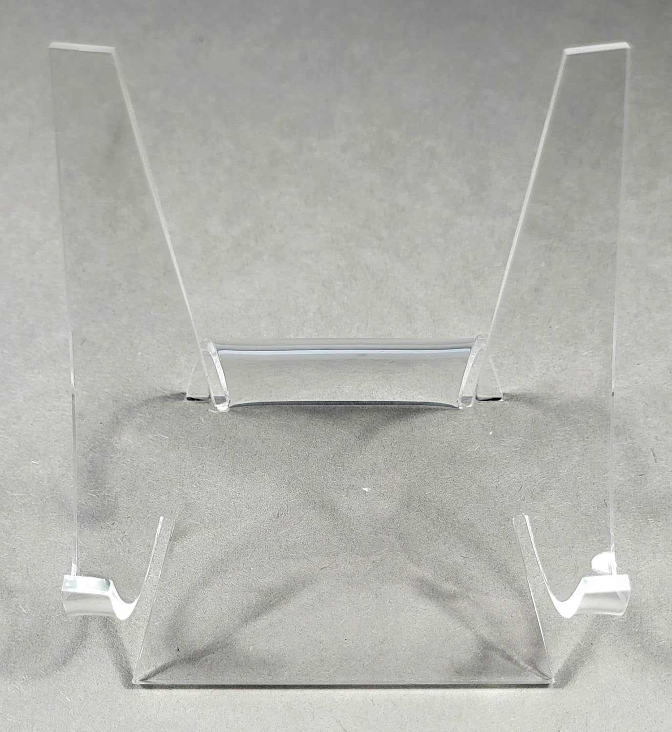 HQRP-Crystal 3-7/8" Acrylic Display Stand Pedestal for Crystal Heart / Slice/ Slab / Fossil and Other Collectible Stones