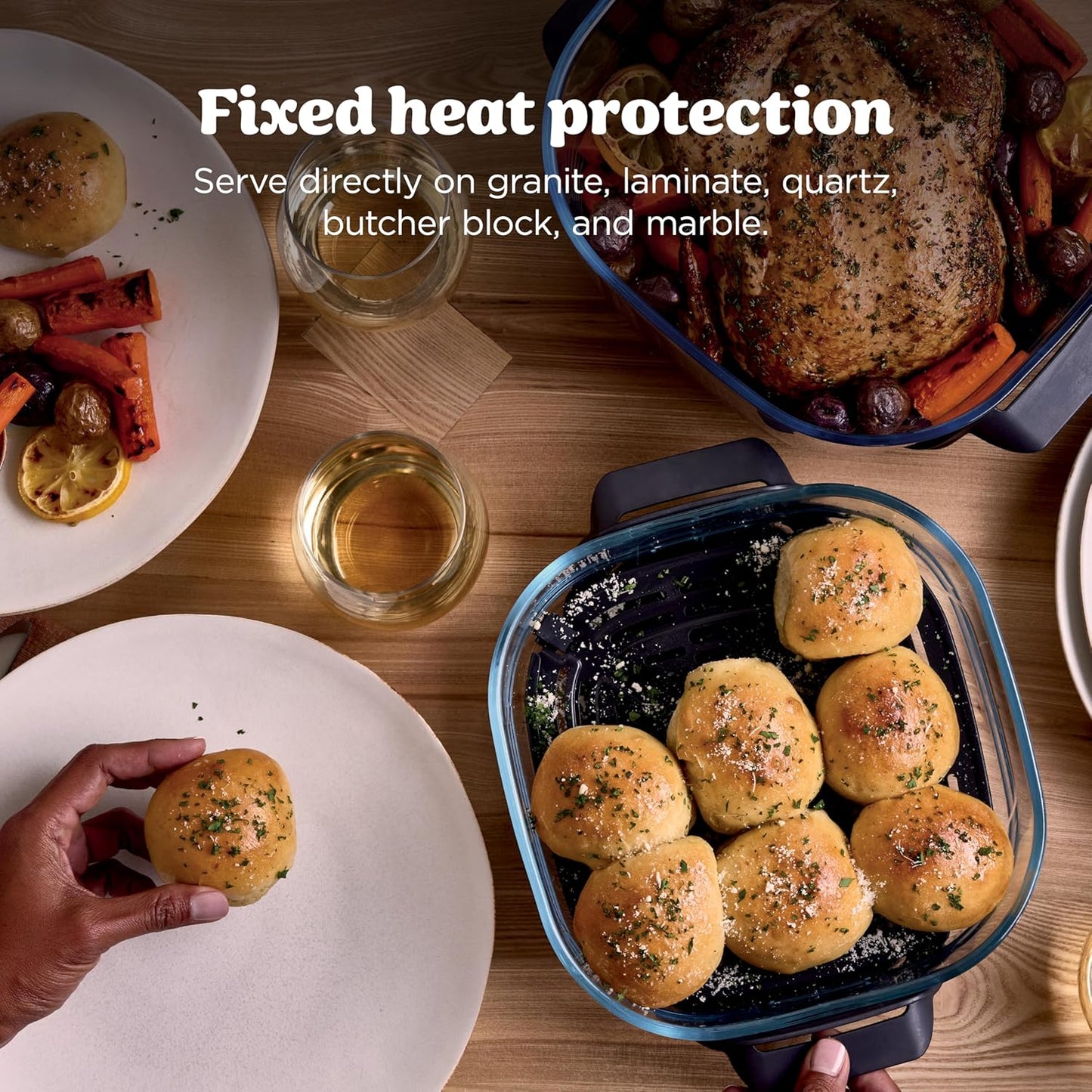 Ninja Crispi Pro 6-in-1 Glass Air Fryer | 450°F, Nontoxic, 6qt & 2.5qt Containers & Lids | Microwave, Freezer, Dishwasher Safe | Max Crisp, Air Fry, Bake, Roast, Recrisp, Dehydrate |Cyberspace AS101CY