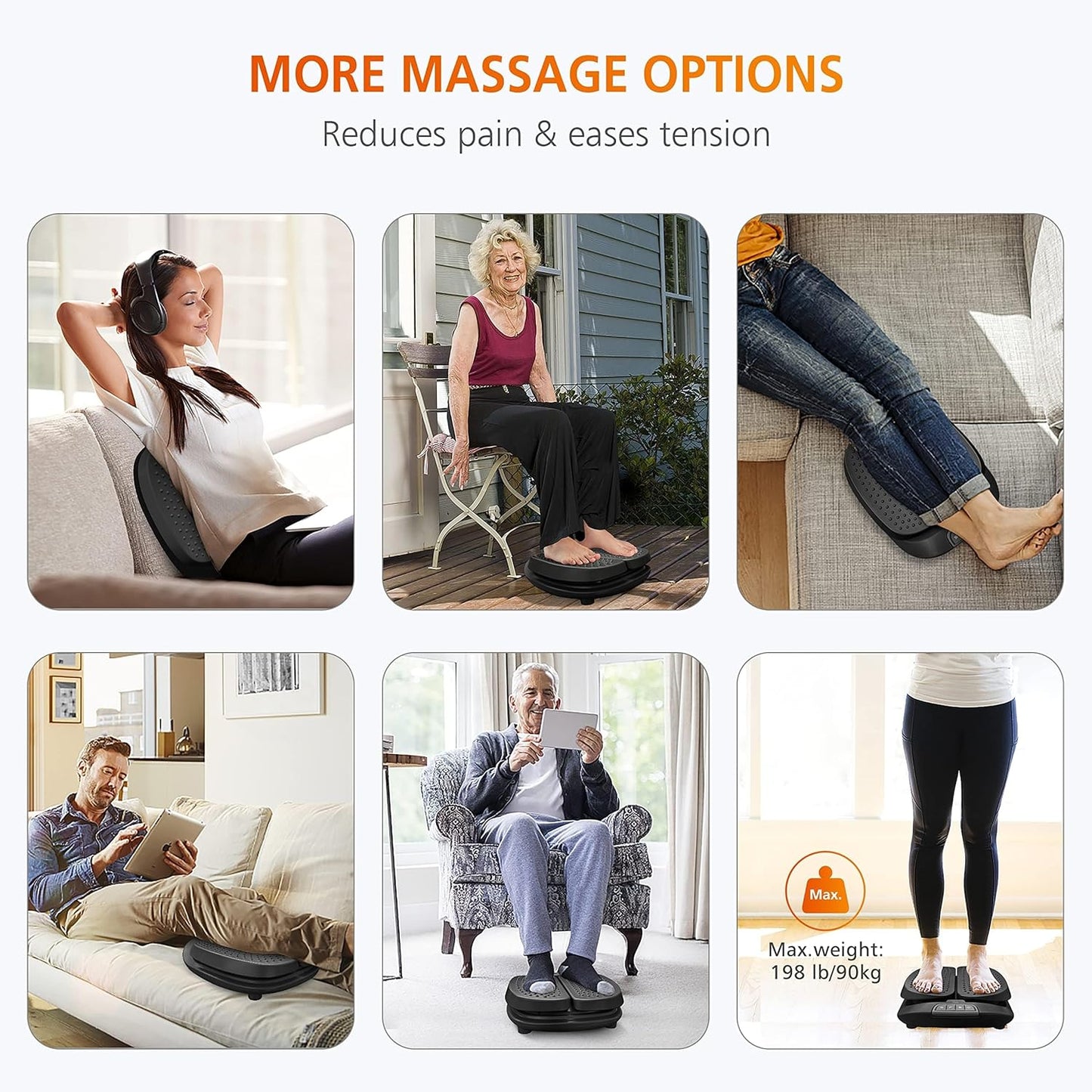 Snailax Foot Massager Machine with Heat,Remote Control, Adjustable Vibration Feet Massager Machine Increased Blood Circulation,Plantar Fasciitis, Stress (Black)