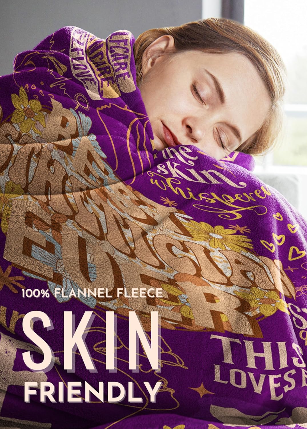 Esthetician Gifts for Women, Skin Therapist Skin Technician Gifts, Super Soft Flannel Throw Blanket, Esthetician Decor, 50 x 65 inch, Skin Friendly