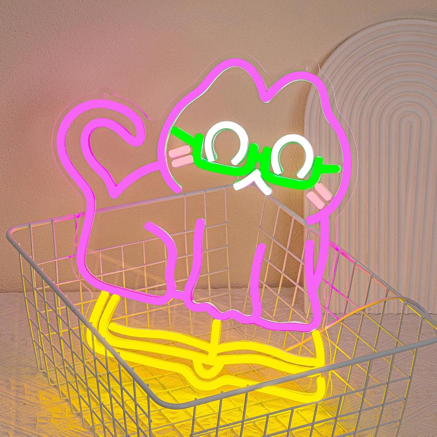 Cat Reading book Neon Sign Cat Neon Light for Wall Decor Book LED Neon Sign Classroom LED Neon Light Read Colorful Neon Signs for Bedroom Classroom Cafe Zoo Library Decoration