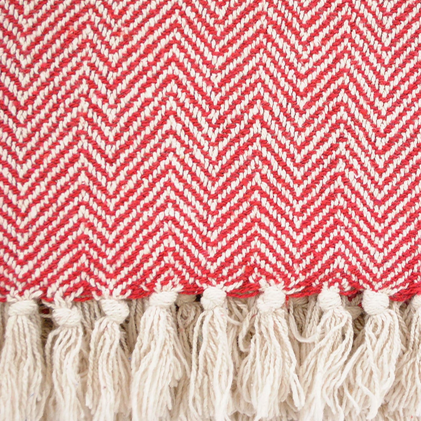 DII Chevron Throw Collection Handloomed Cotton, 50x60, Marigold