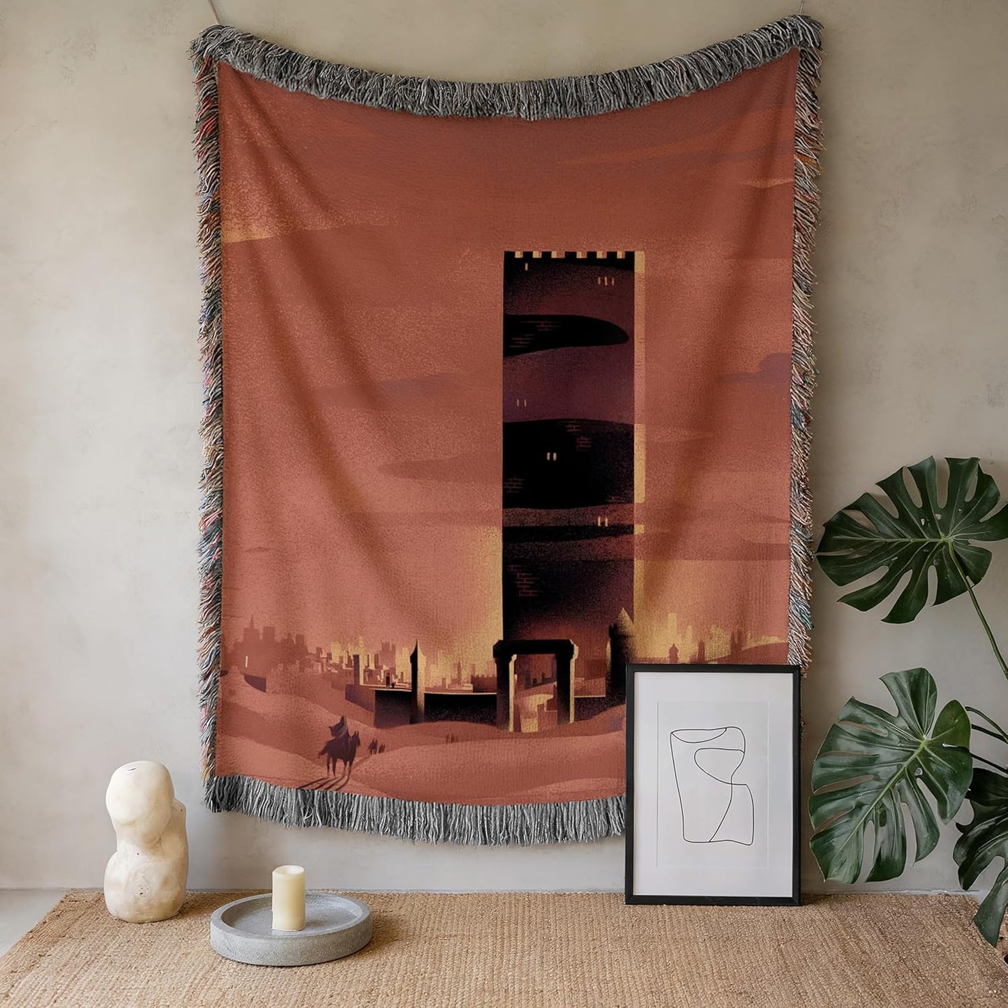 Throne of Glass Woven Blanket – Tower of Dawn Inspired Throw