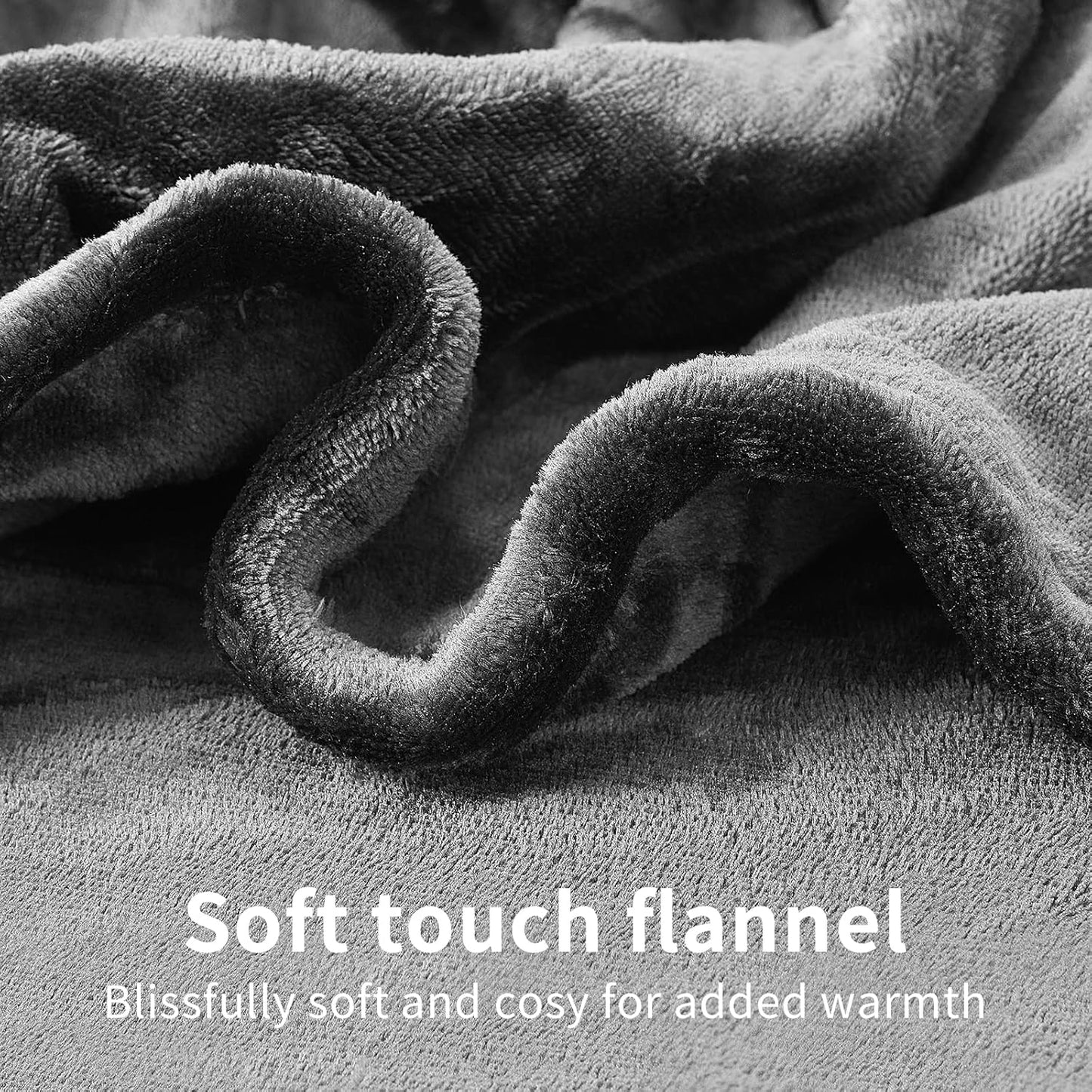 Vagueior Electric Heated Blanket Full Size 50'' x 60'',Extra-Warm Lightweight Cozy Luxury ElectricBlanket Machine Washable with 3 Heating Levels Auto-Off Machine Washable,ETL Certification - Grey