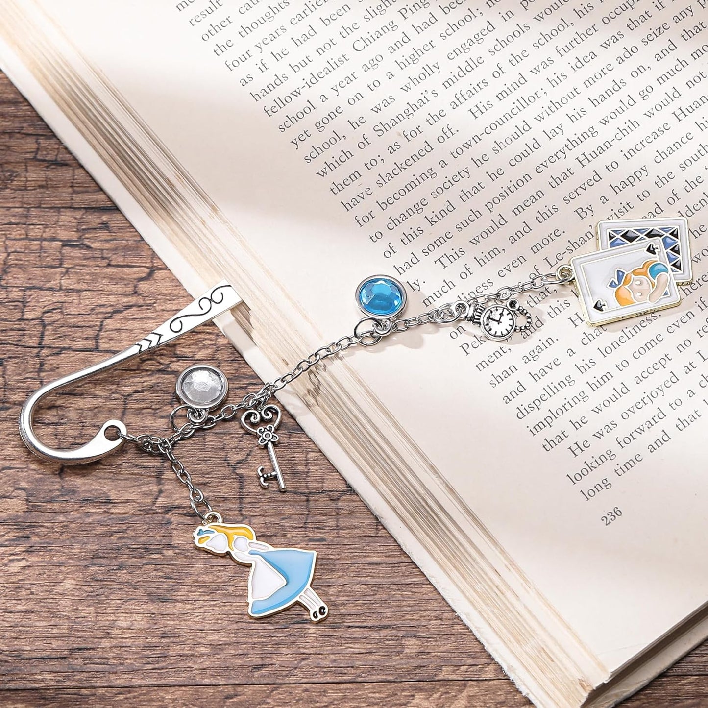 Fantasy Bookmark Gifts for Girls - Charm Metal Book Marks for Women Cute Unique Aesthetic Page Makers for Reading Lovers Novel Fans Readers Bookish Students Teachers Birthday School Office
