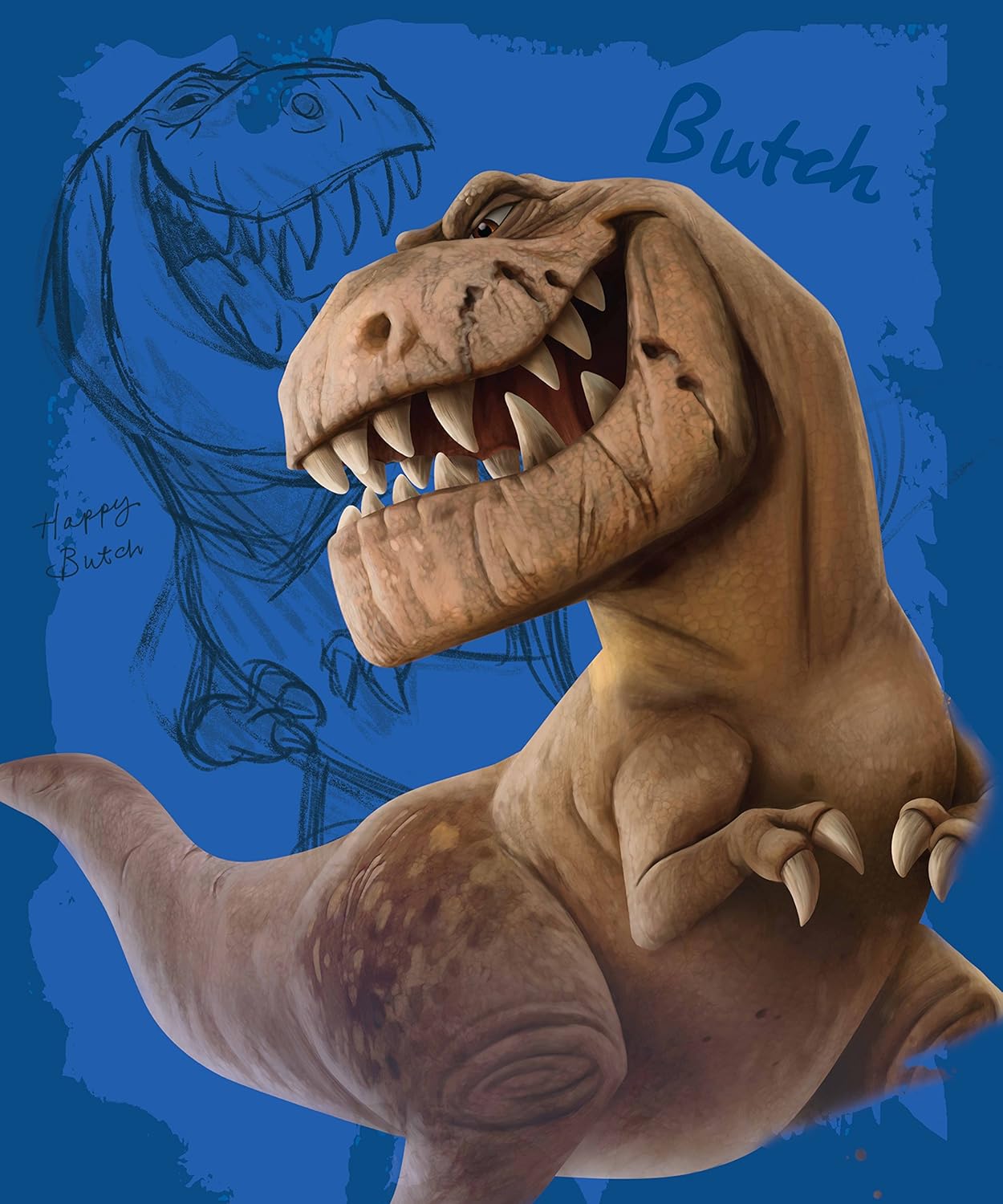 Jay Franco Disney The Good Dinosaur Carnivore 46" X 60" Plush Throw The